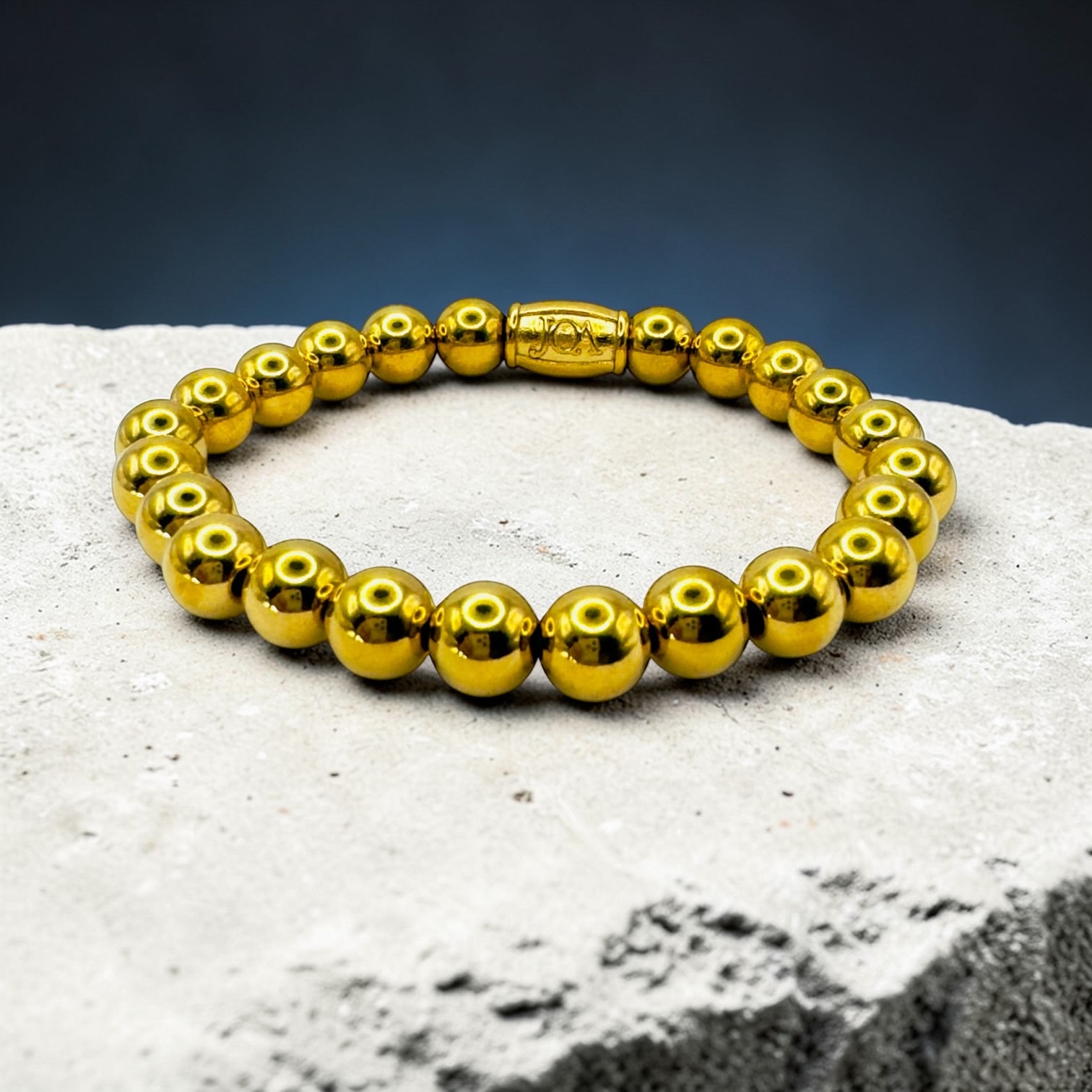 Gouden stainless steel dames armband