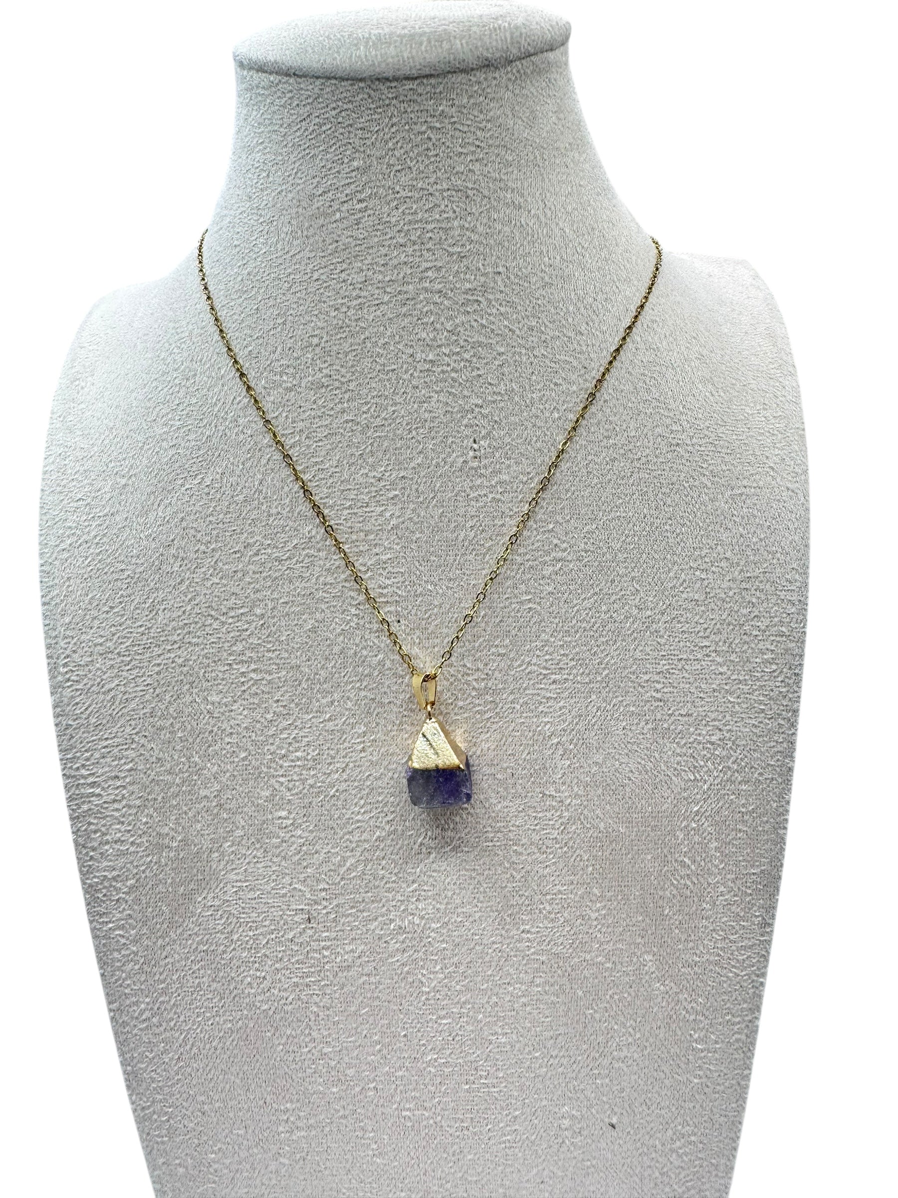 dames lichte amethist edelsteen ketting maand steen juni