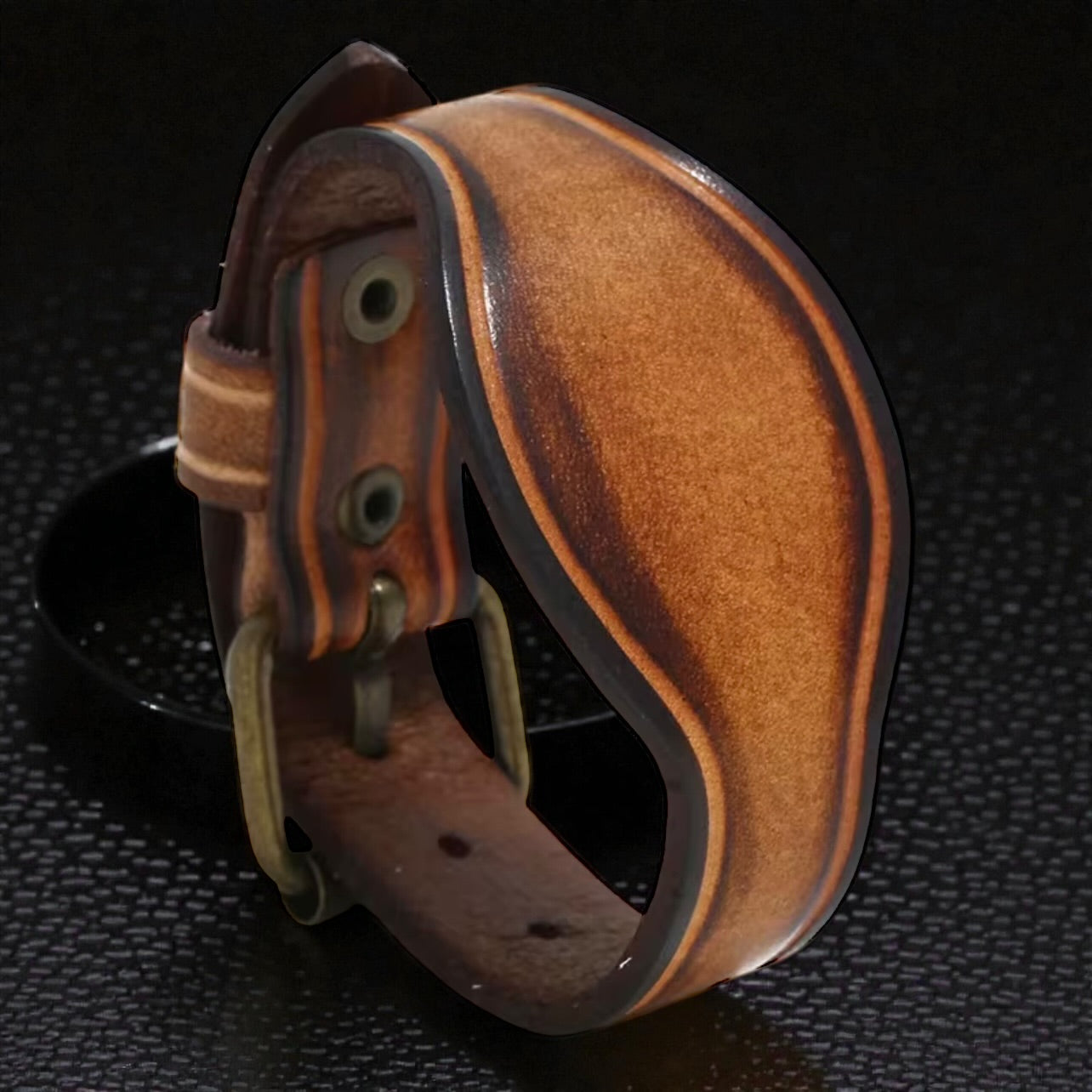heren leren armband met gesp