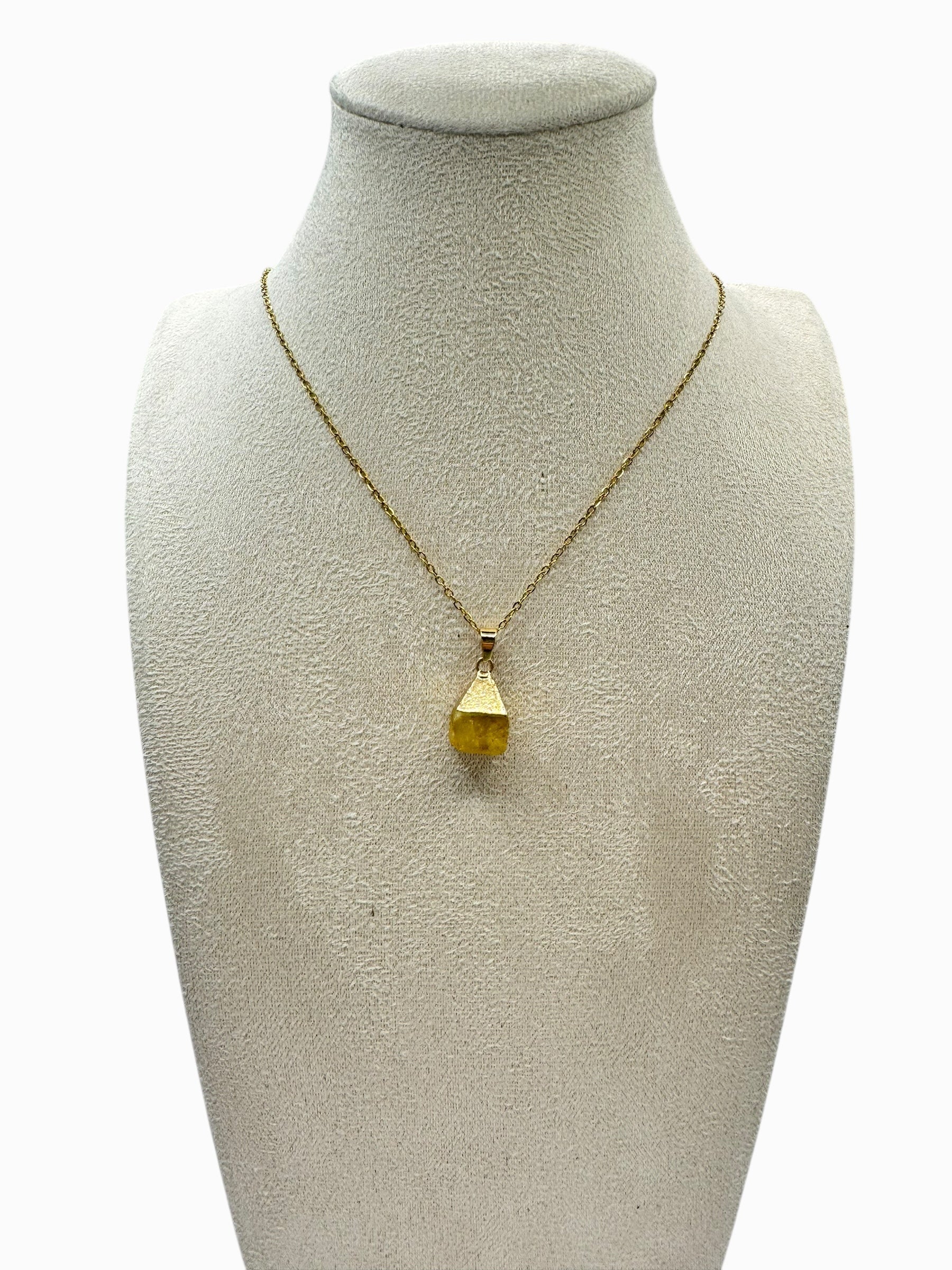 dames citrien edelsteen ketting maand steen november