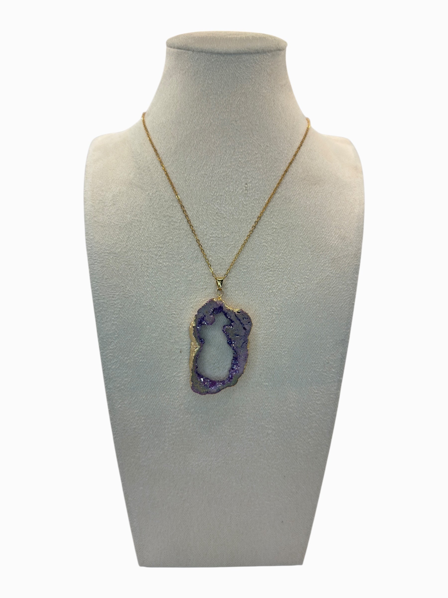 Paars Agaat ketting
