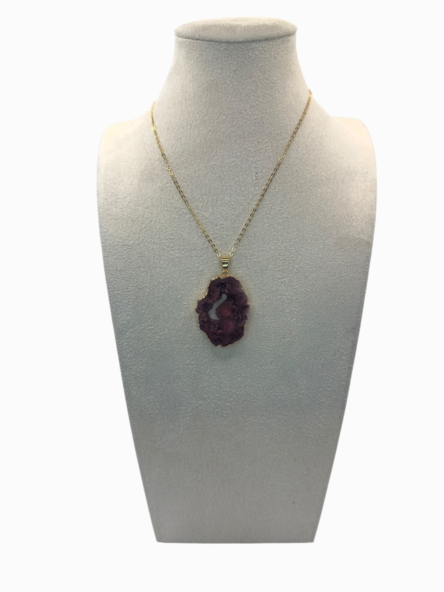 Paars Agaat ketting