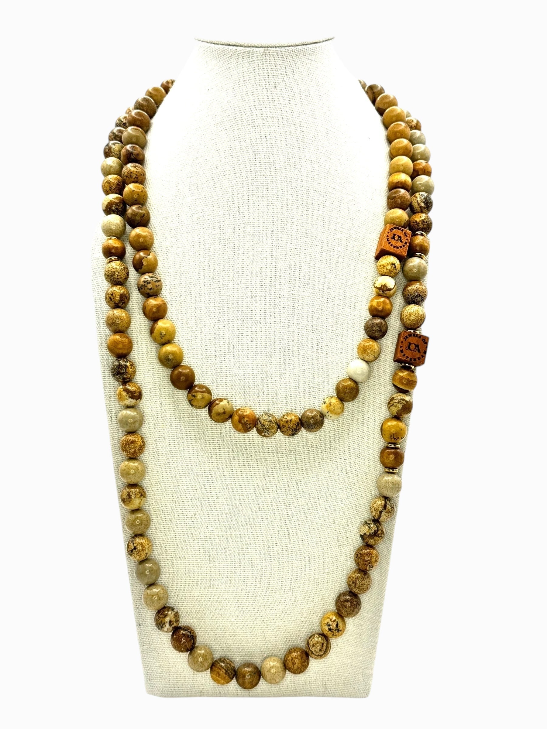 Picasso Jaspis ketting - 10mm