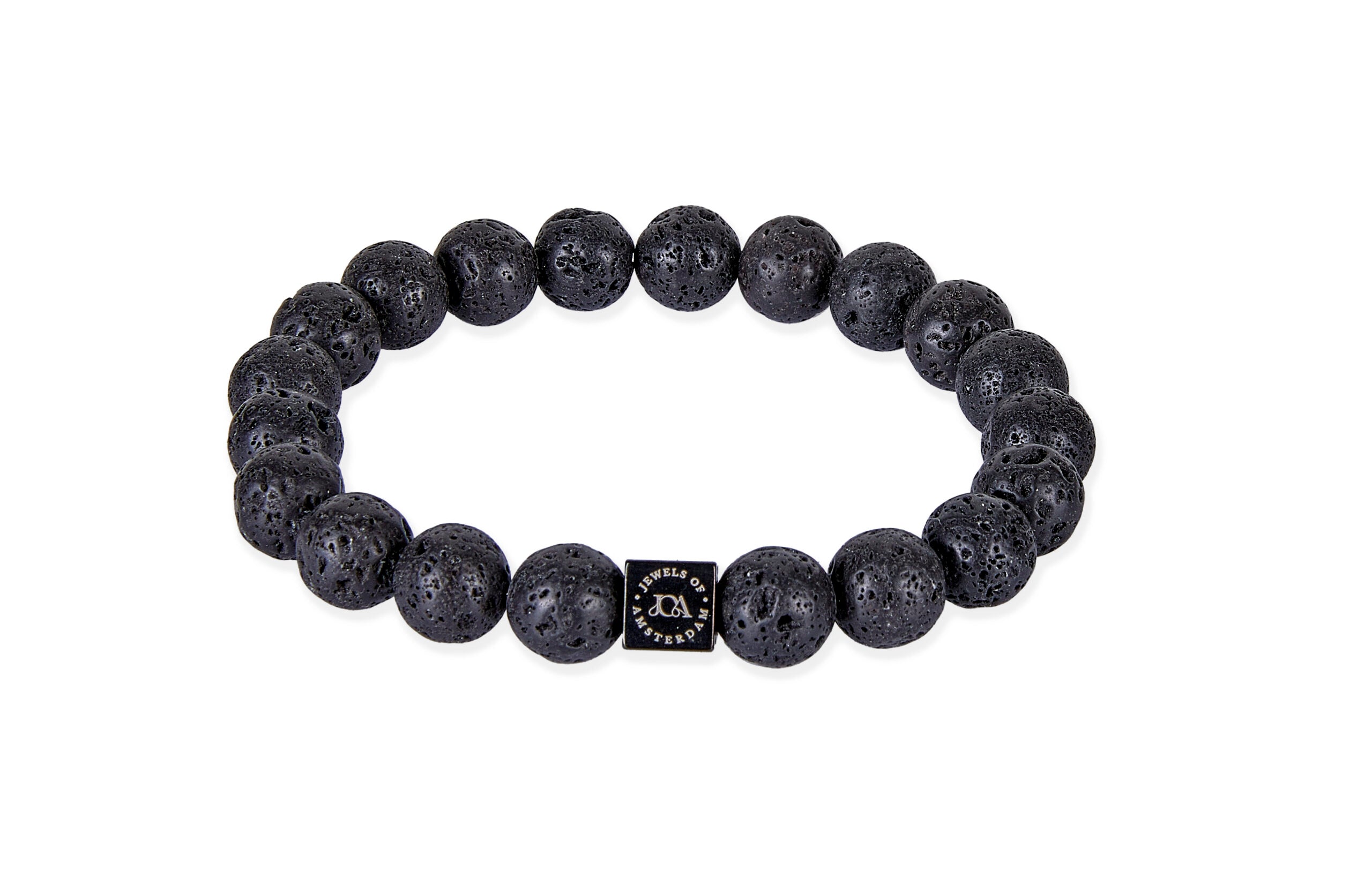 heren lavasteen edelsteen armband