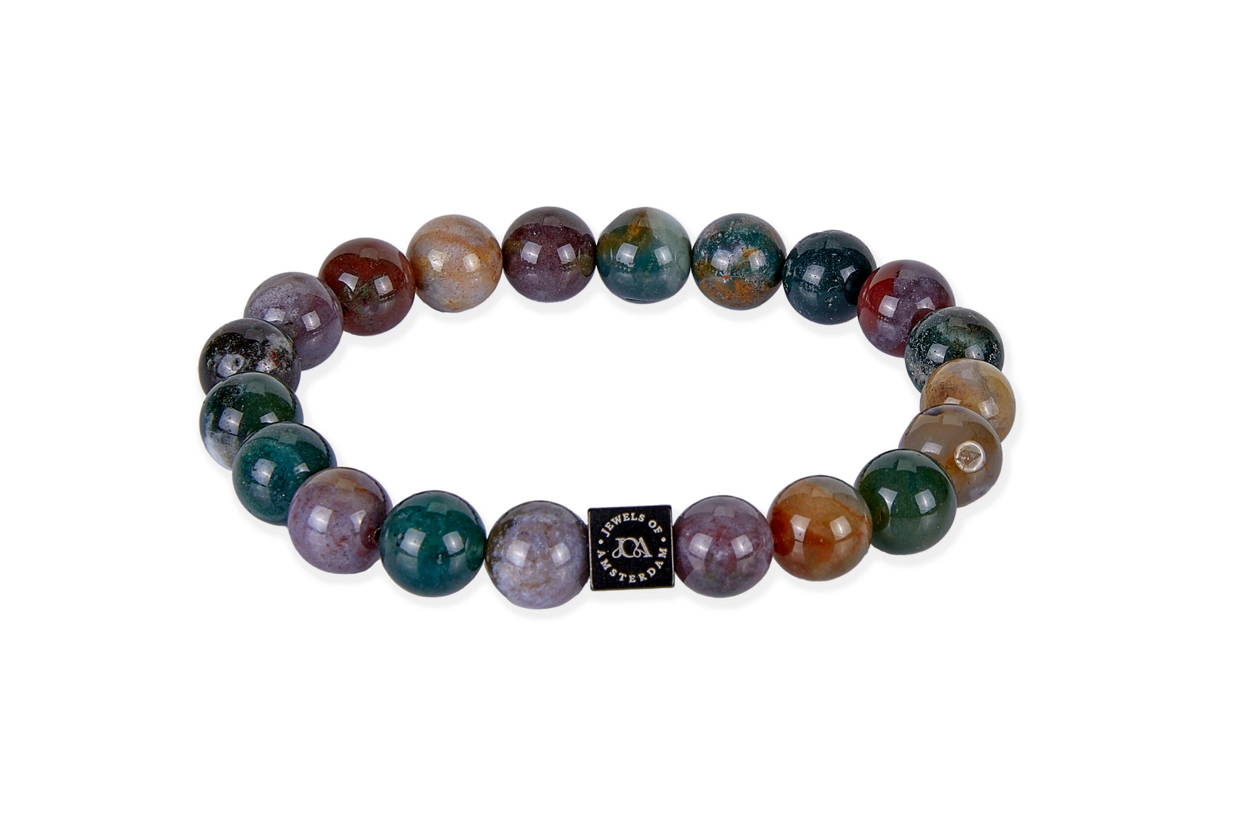 heren indian agaat edelsteen armband