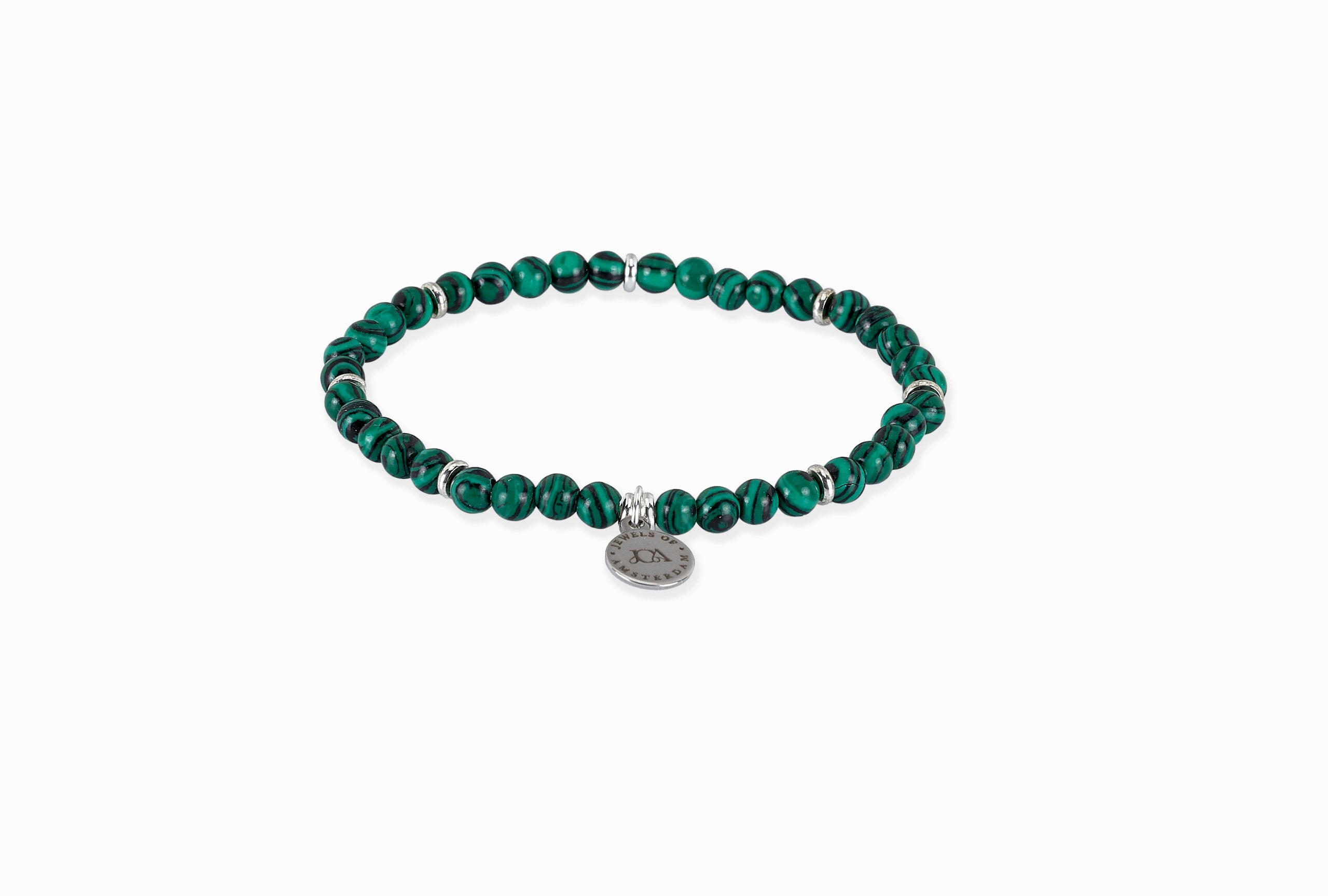 subtiel dames groen malachiet edelsteen armband