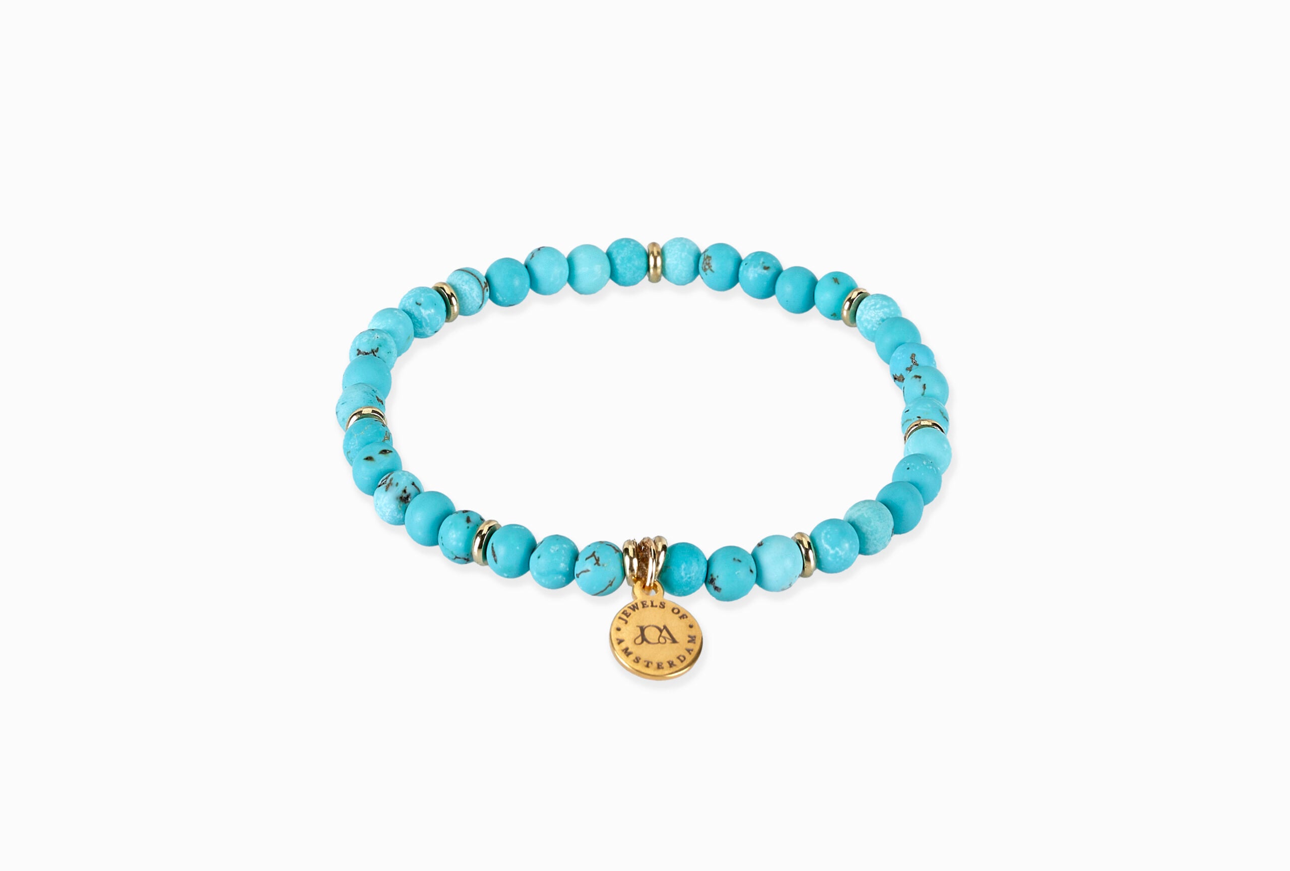 subtiel dames turkoois edelsteen armband
