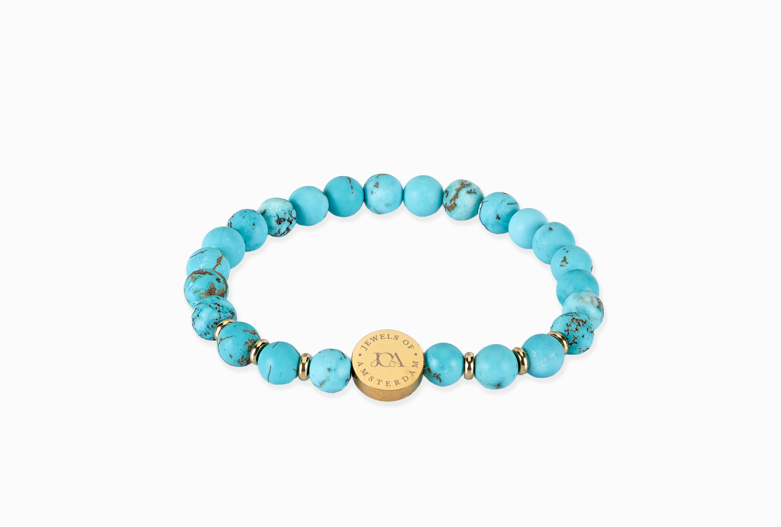 turkoois edelsteen armband goud
