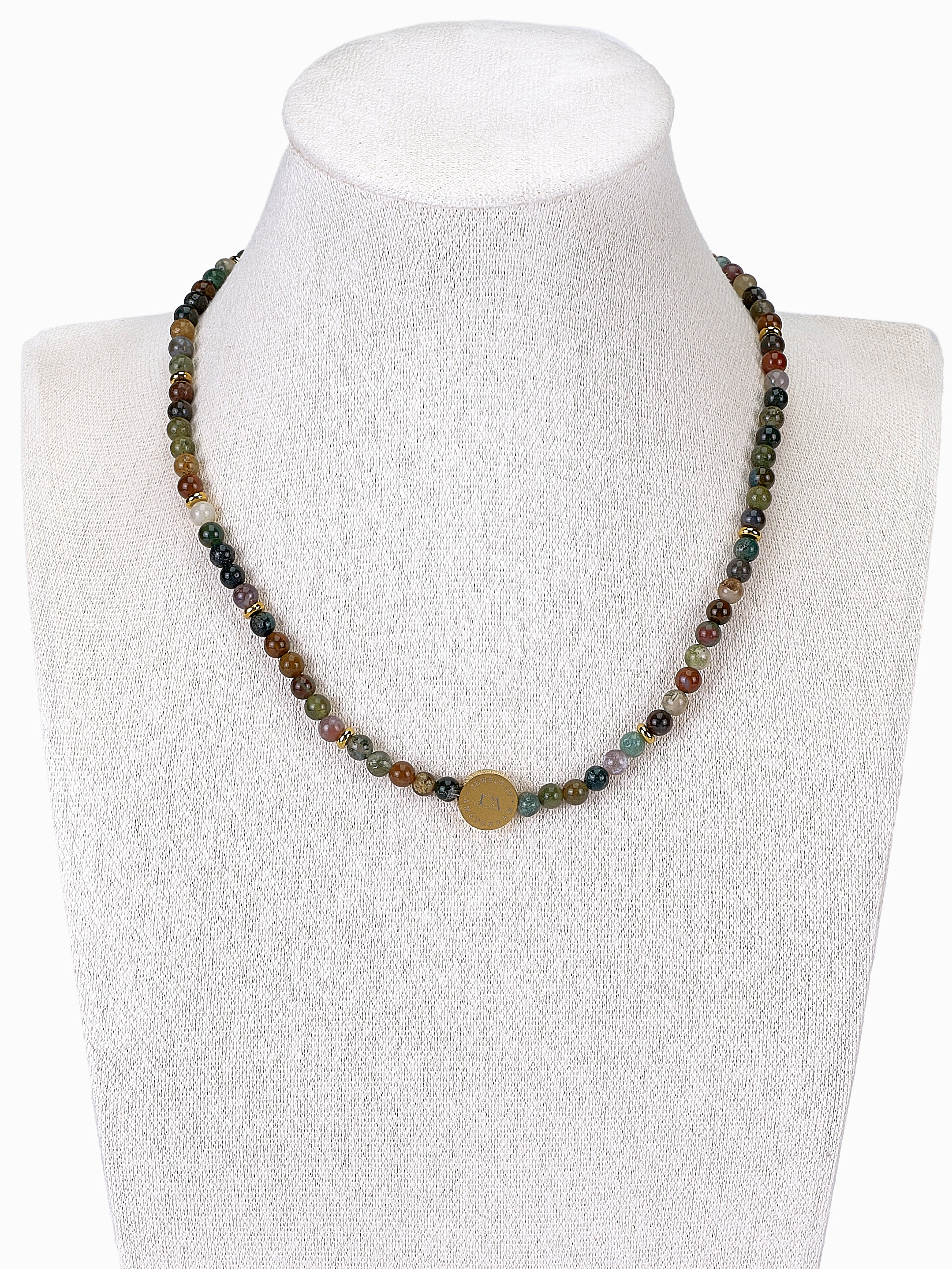 indian agaat chocker dames
