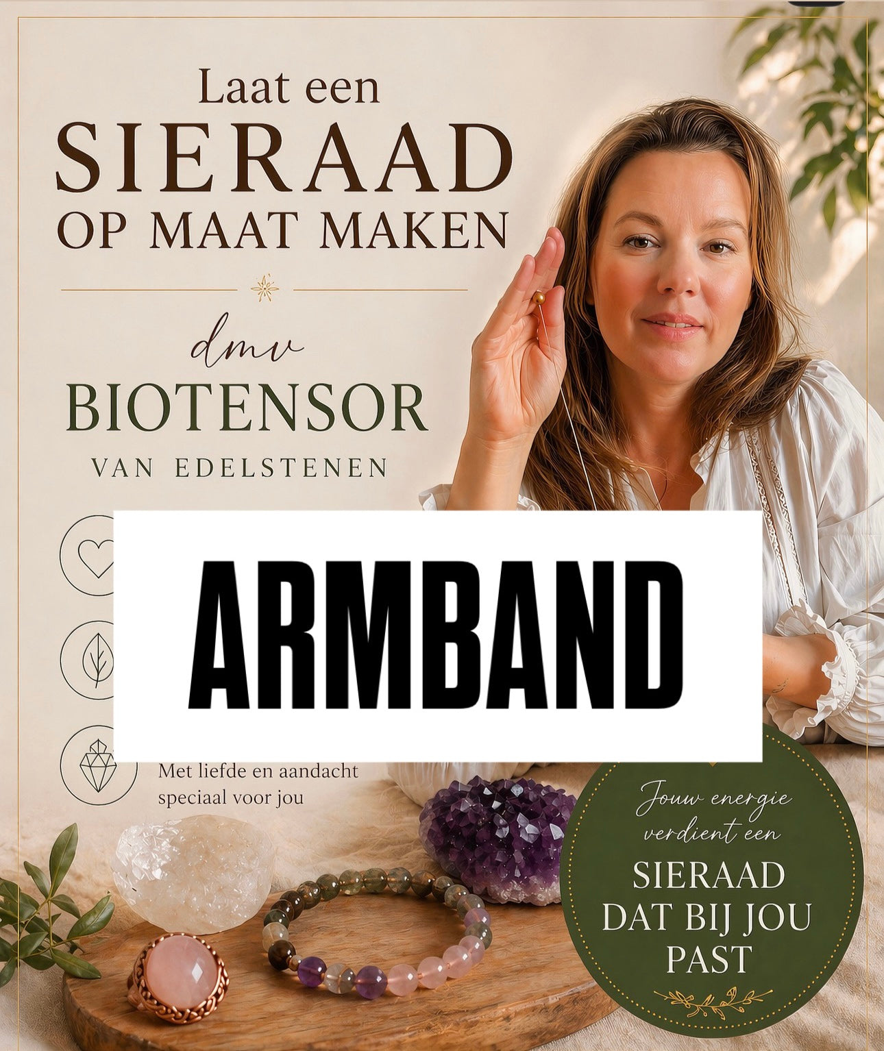 Biotensor sierraad op maat armband