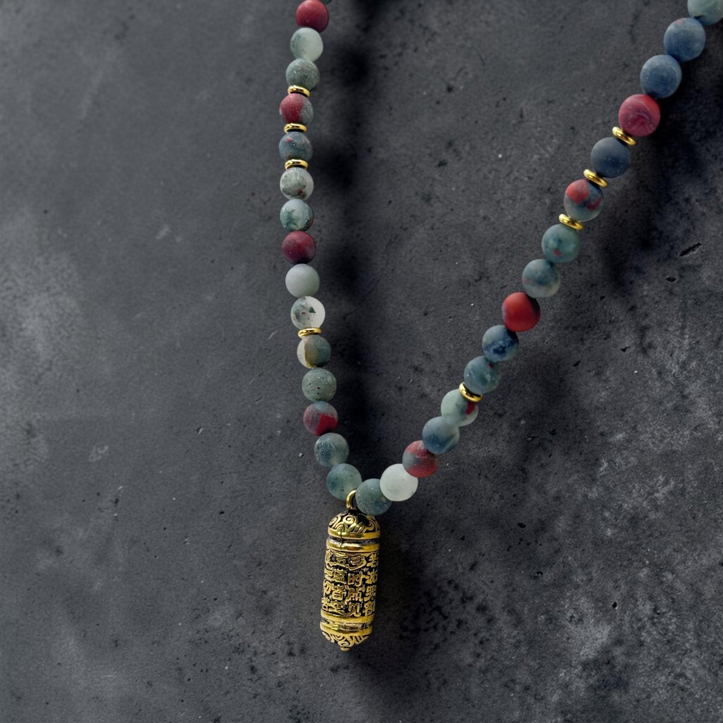 bloed jaspis festival ketting
