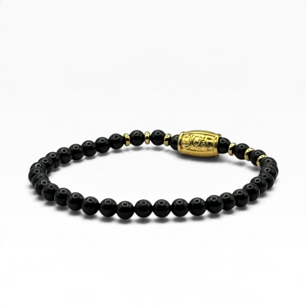 Shungiet armband 4mm goud