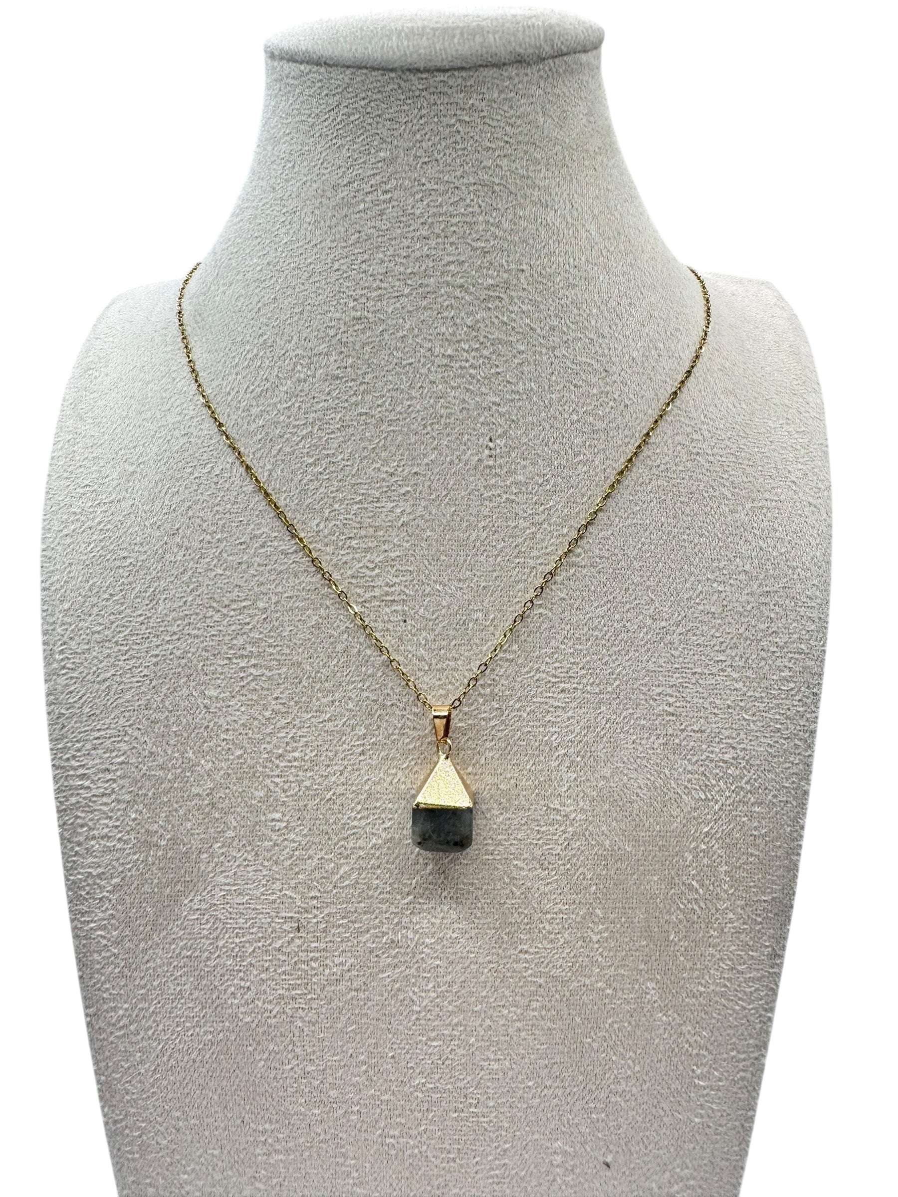 dames prehniet edelsteen ketting maand steen augustus