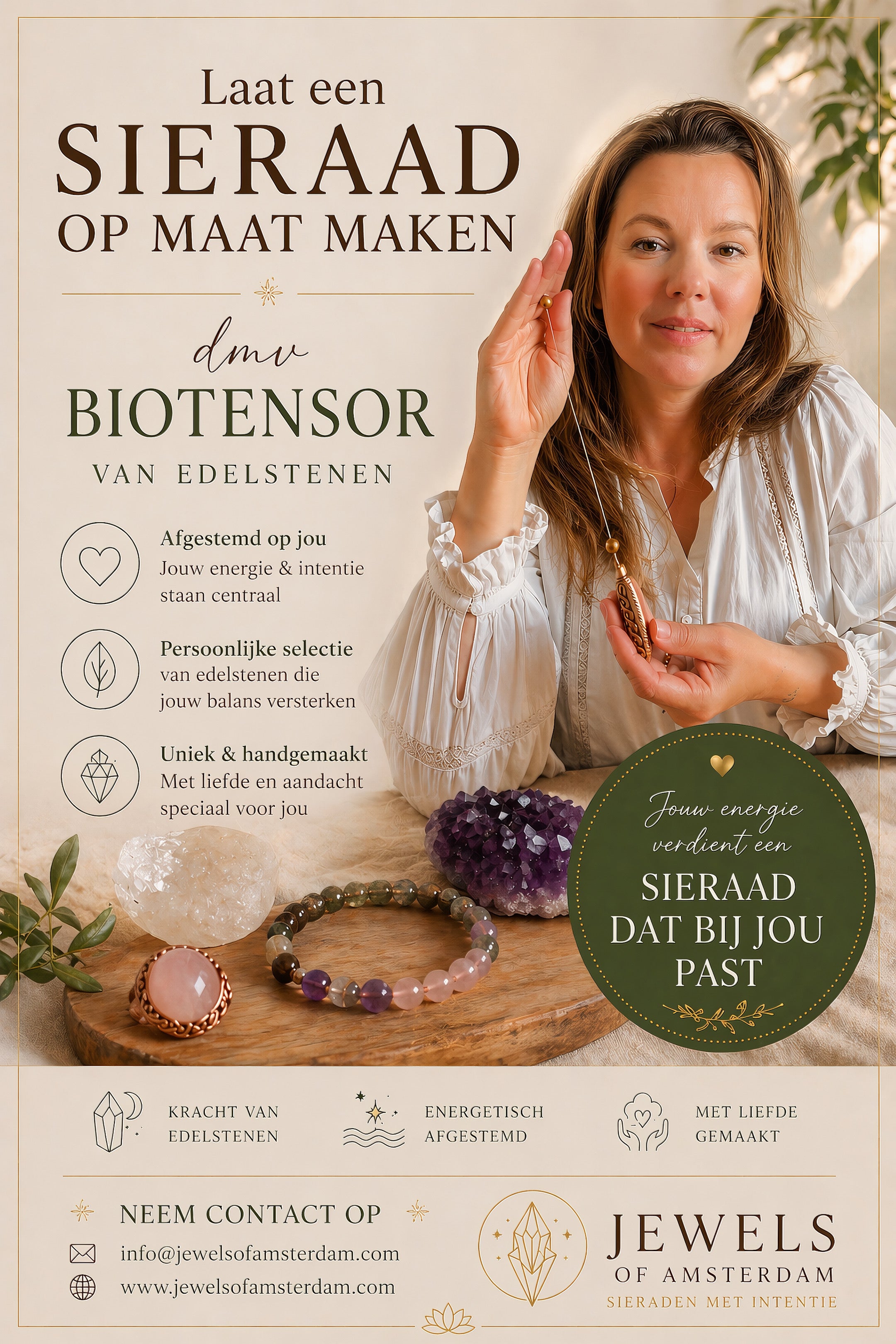 biotensor sieraad op maat flyer