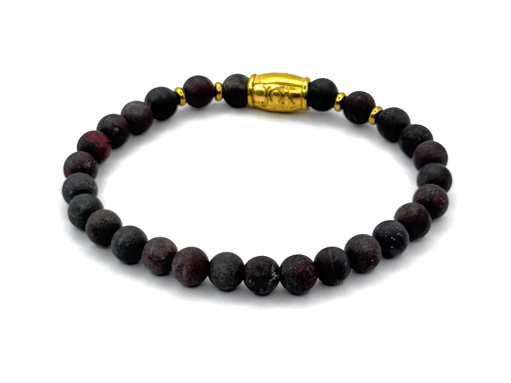 goud breccie jaspis armband goud