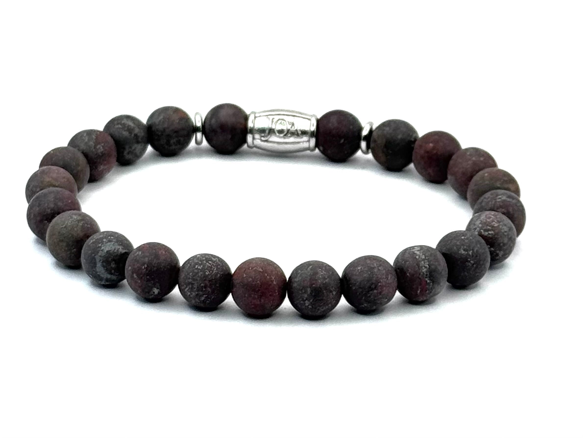 breccie jaspis edelsteen armband 8mm