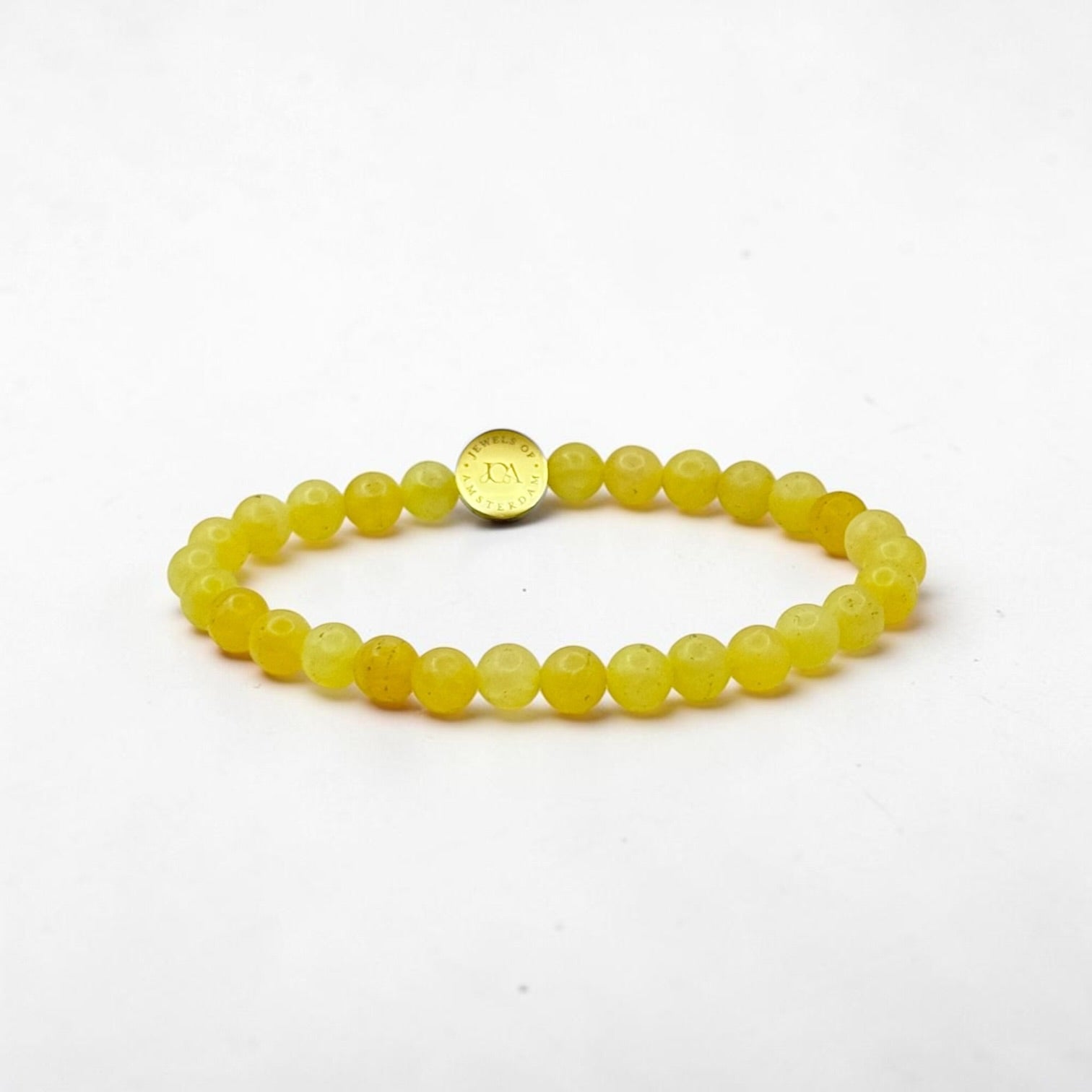 citrien armband met gouden afwerking