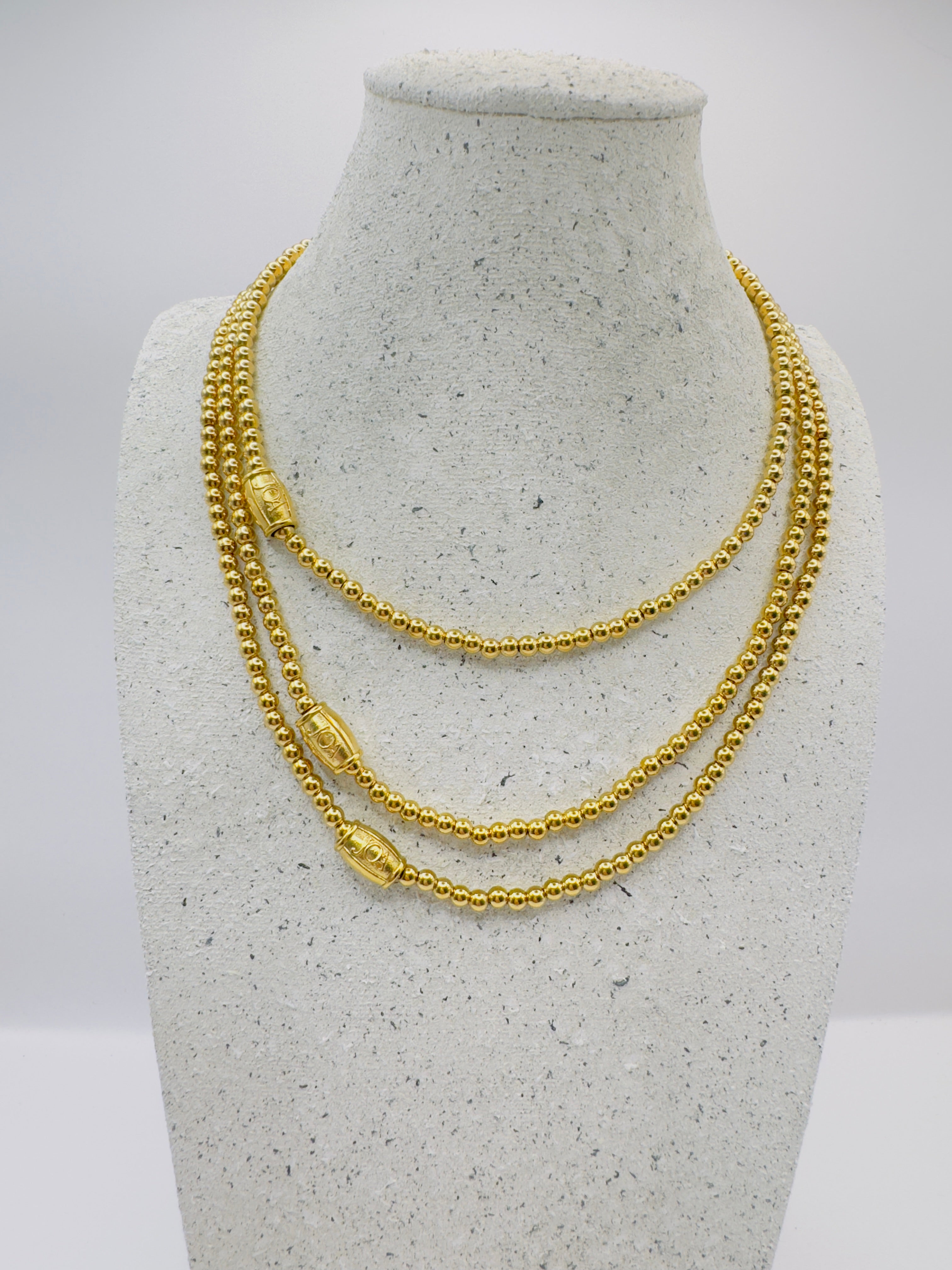 dames goud stainless steel ketting set