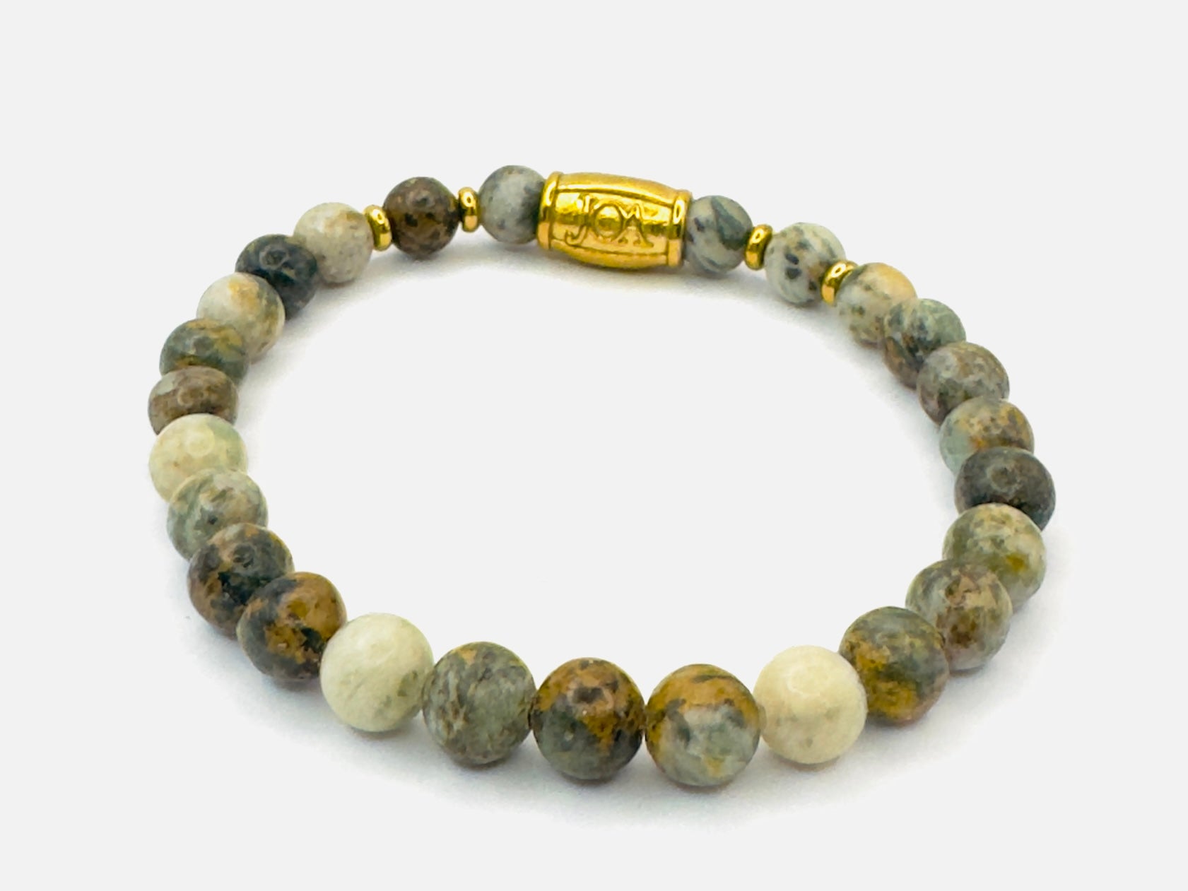 dames draken graniet armband goud
