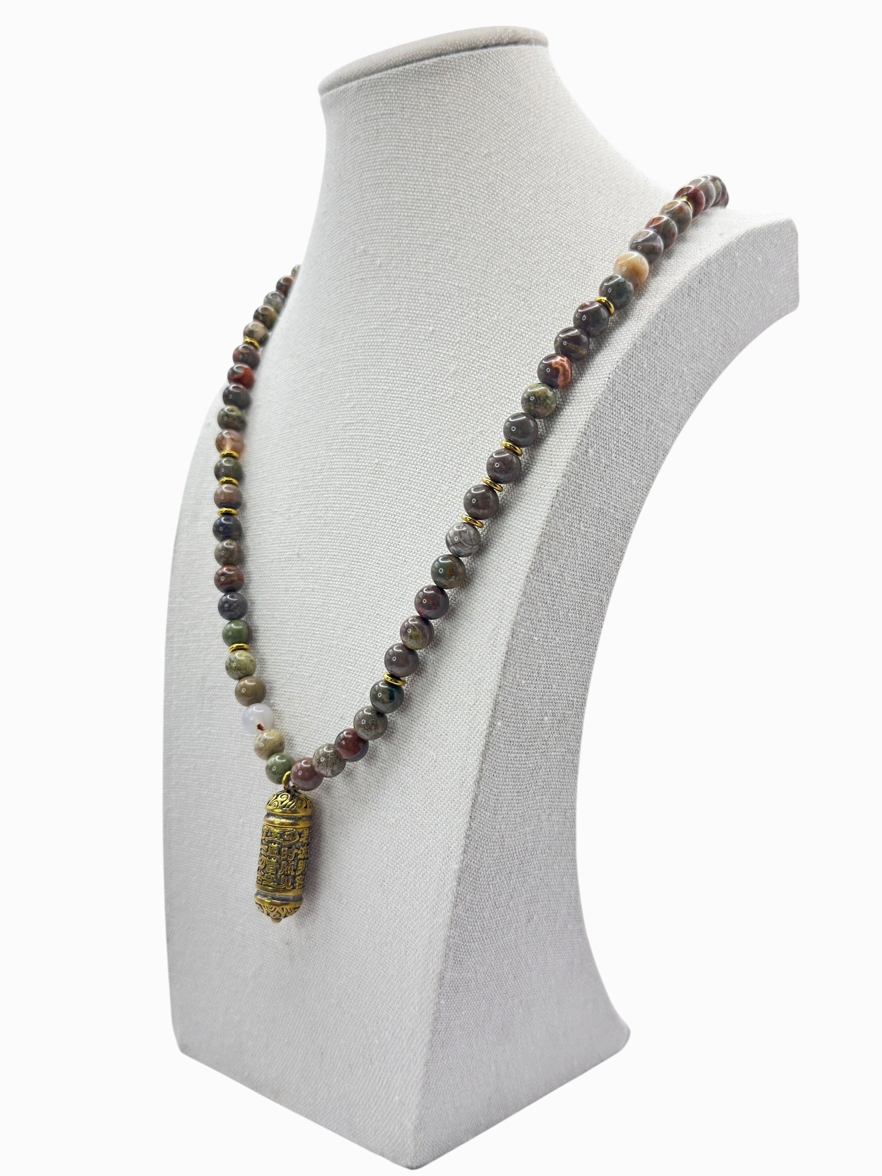 earth picasso jaspis festival ketting