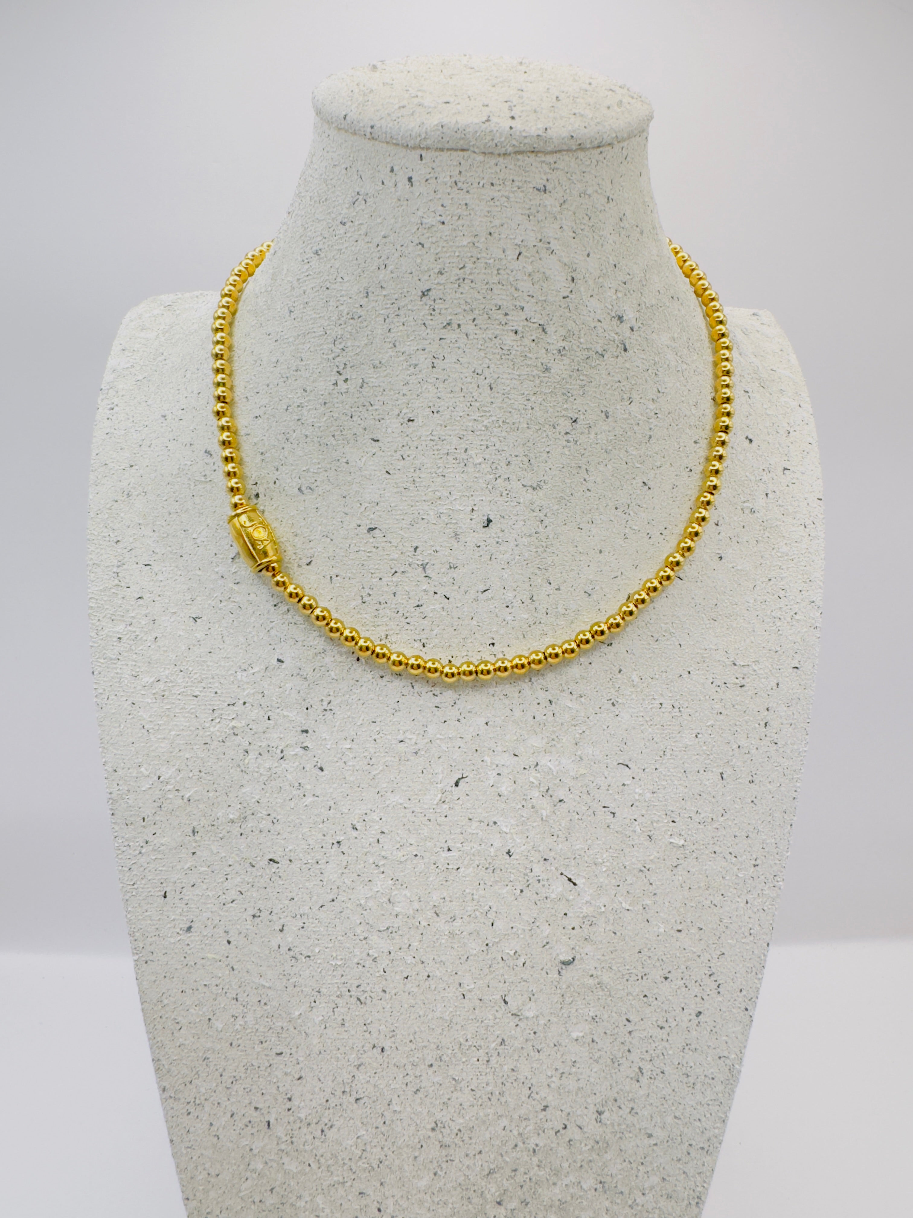 dames stainless steel ketting goud