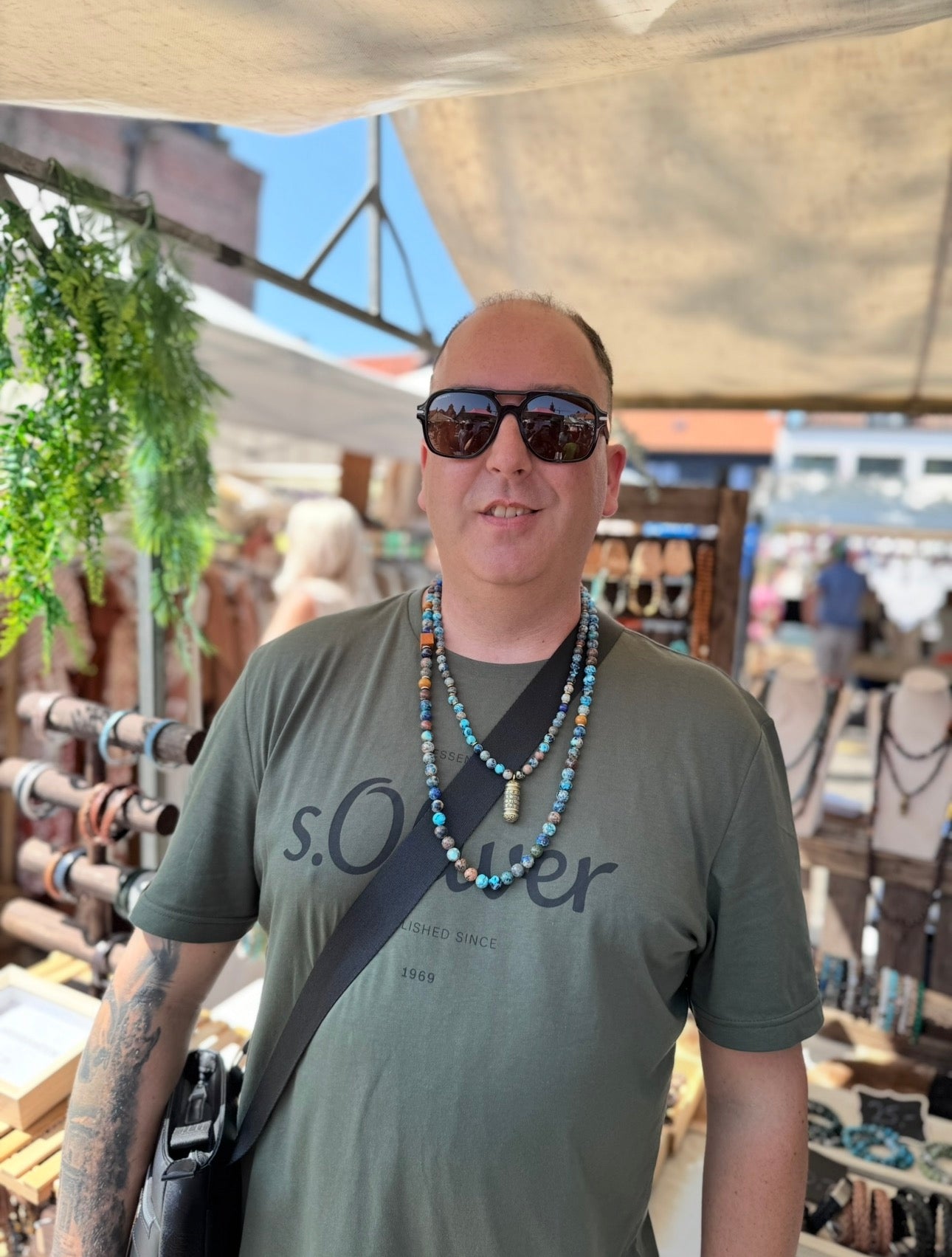 happy customer oceaan jaspis edelsteen festival heren ketting