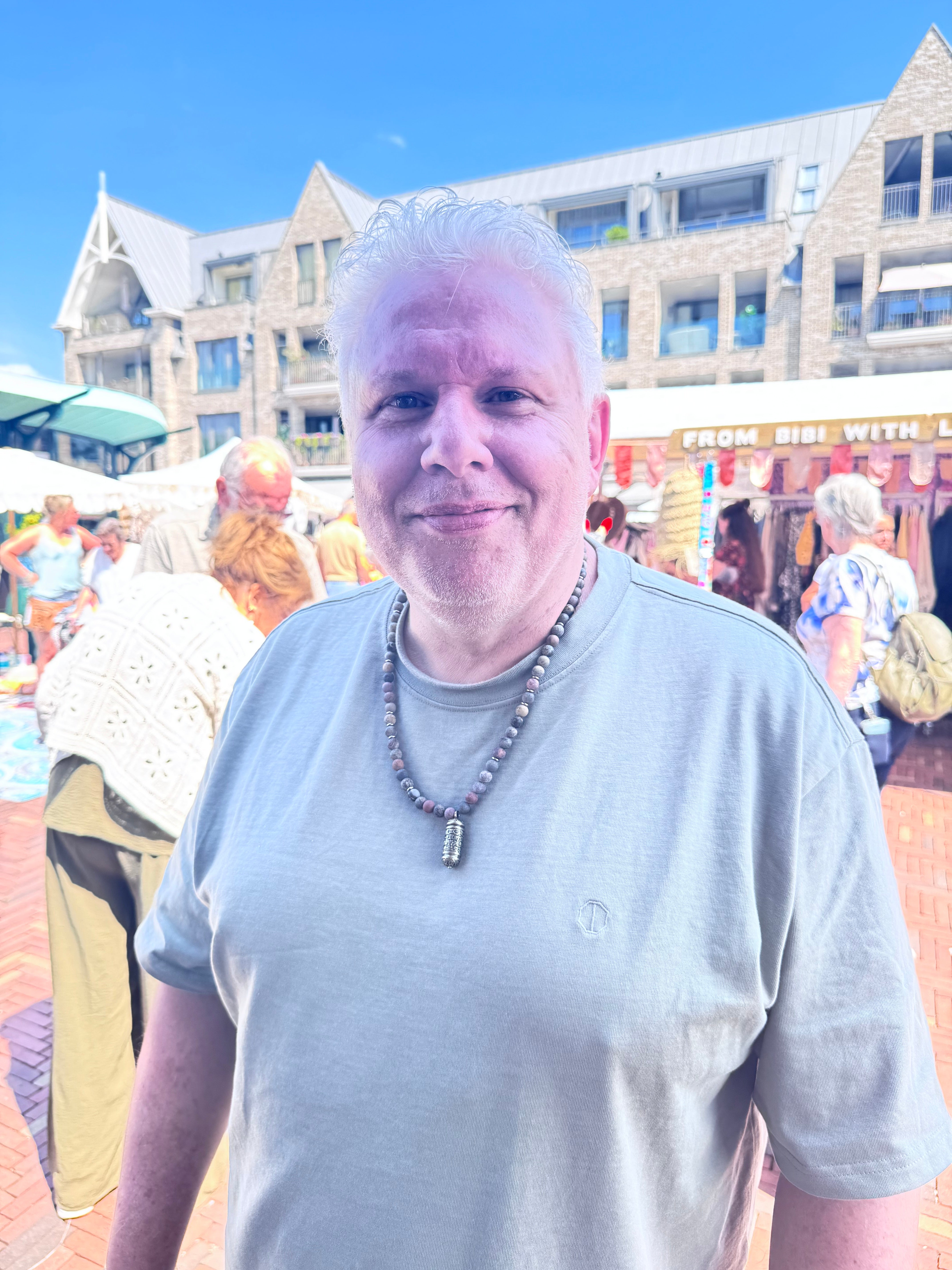 happy customer bruin spot jaspis edelsteen festival heren ketting