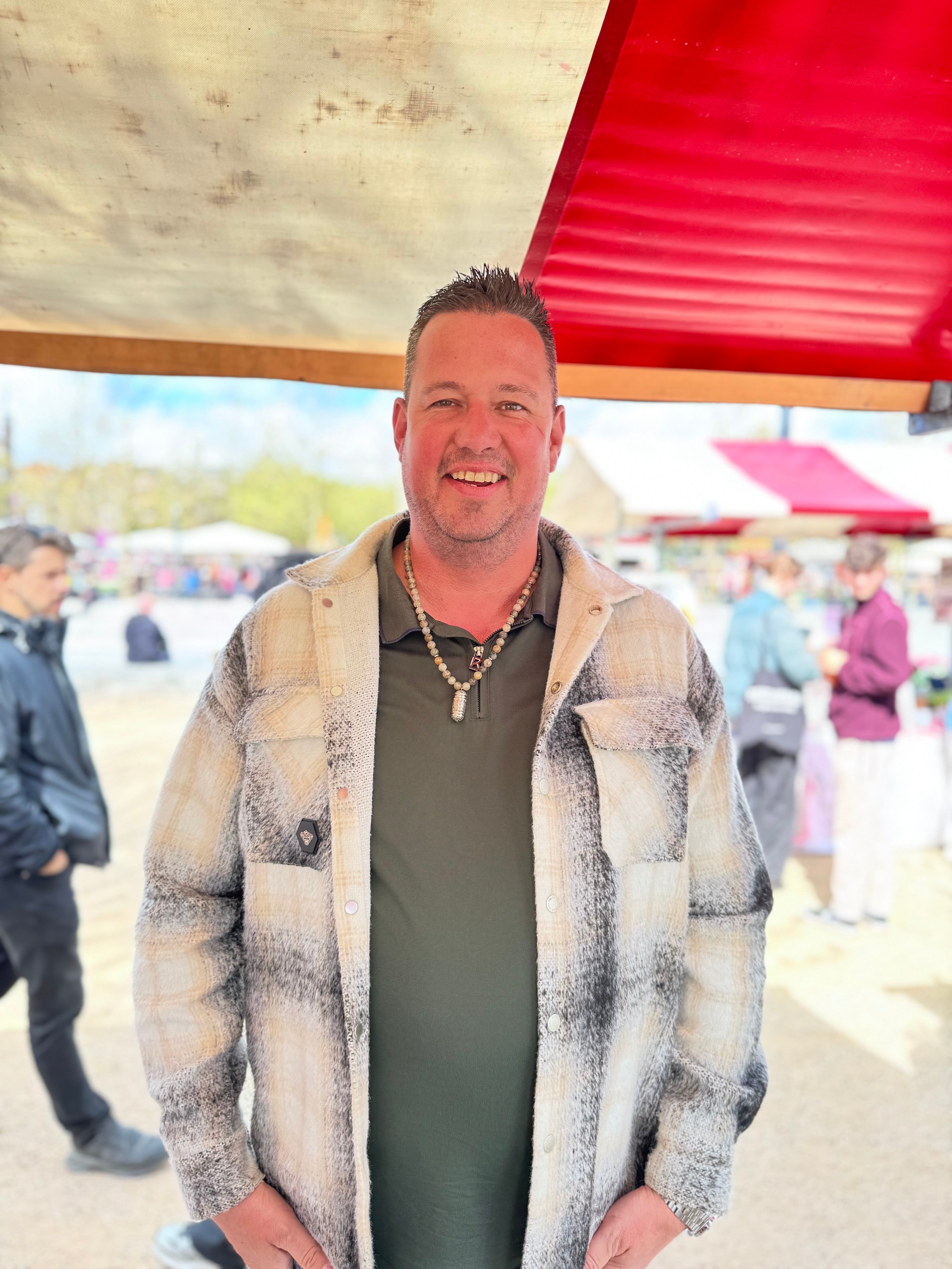 happy customer zwarte picasso jaspis edelsteen festival heren ketting