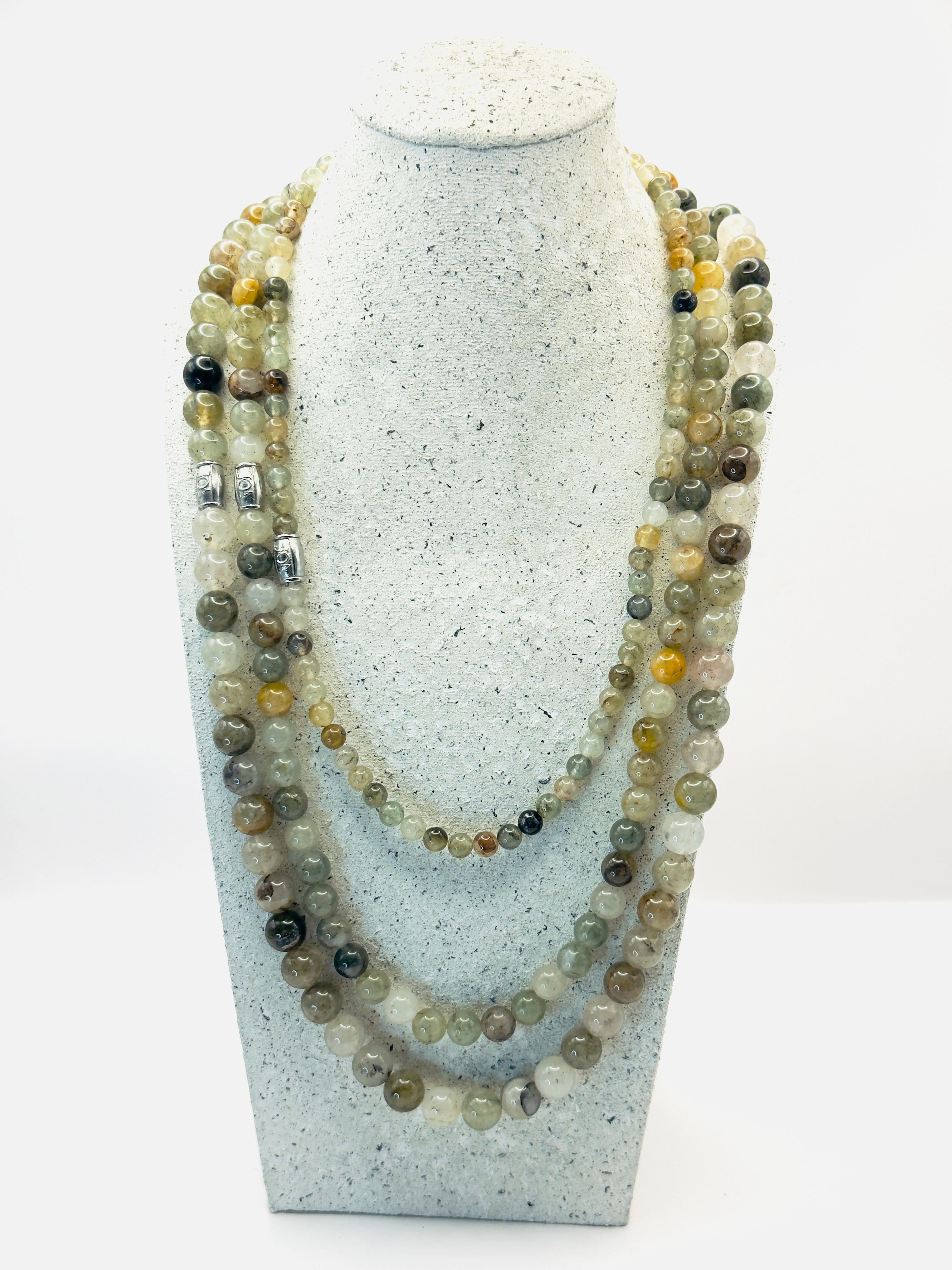 heren tuinkwarts edelsteen ketting set 