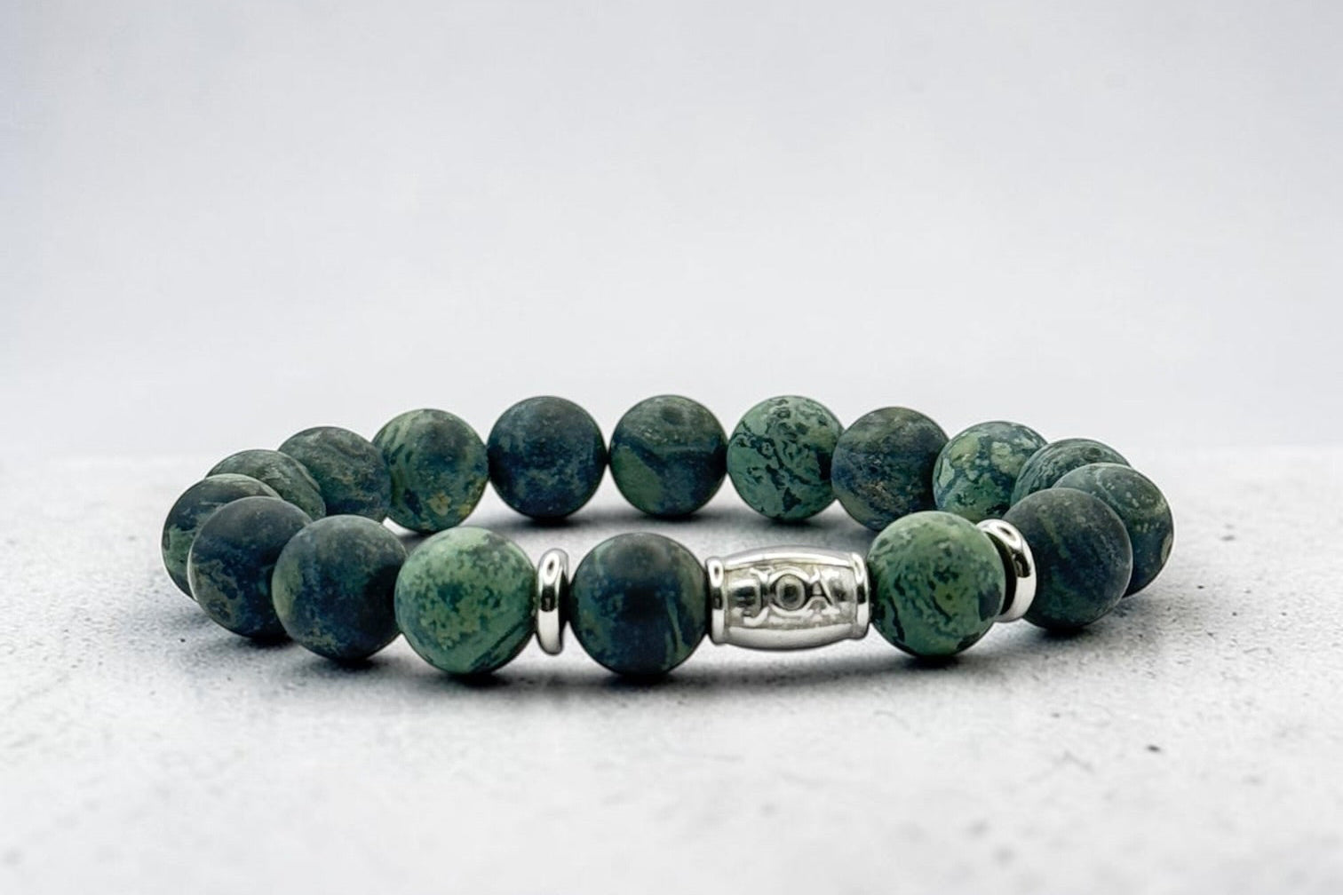 kambaba jaspis armband met matte afwerking