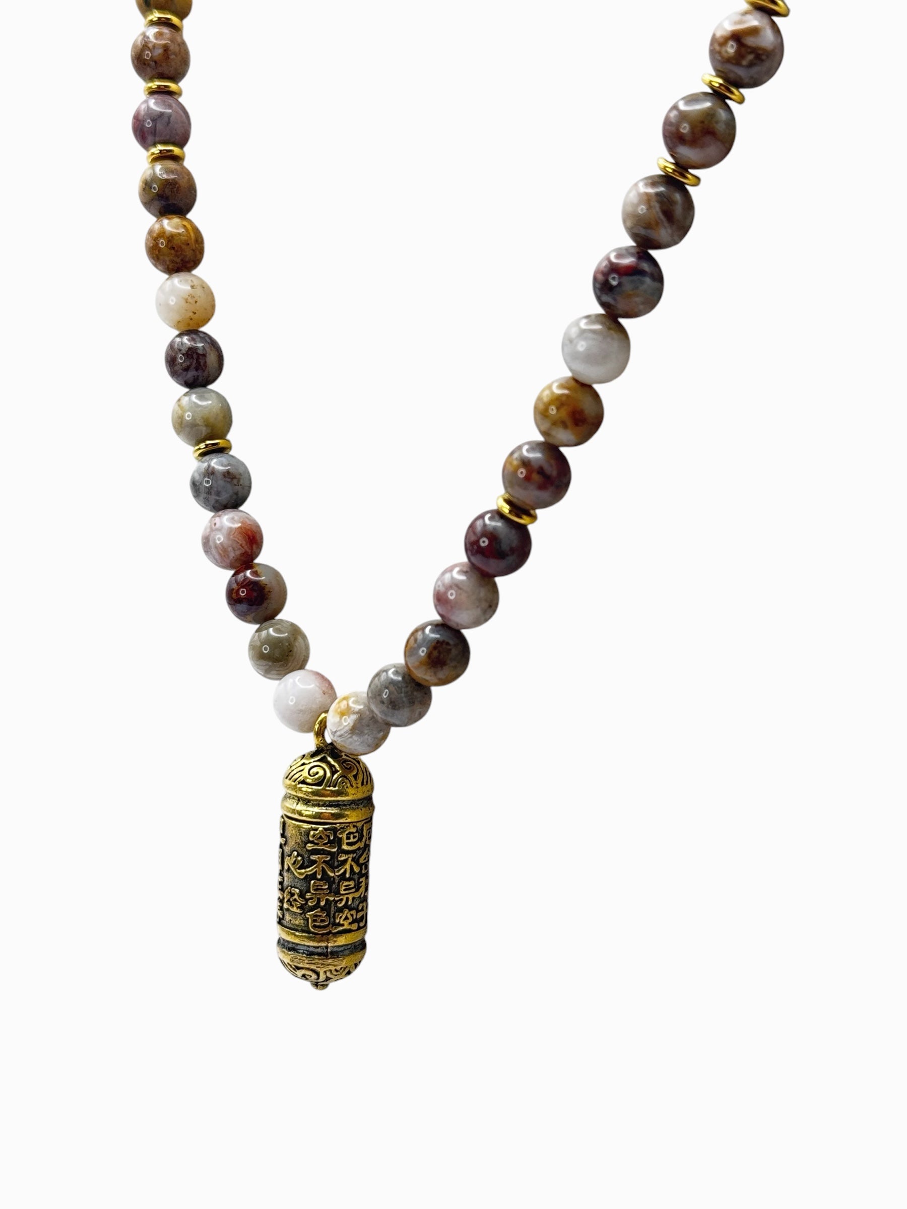 lichte jaspis festival ketting 