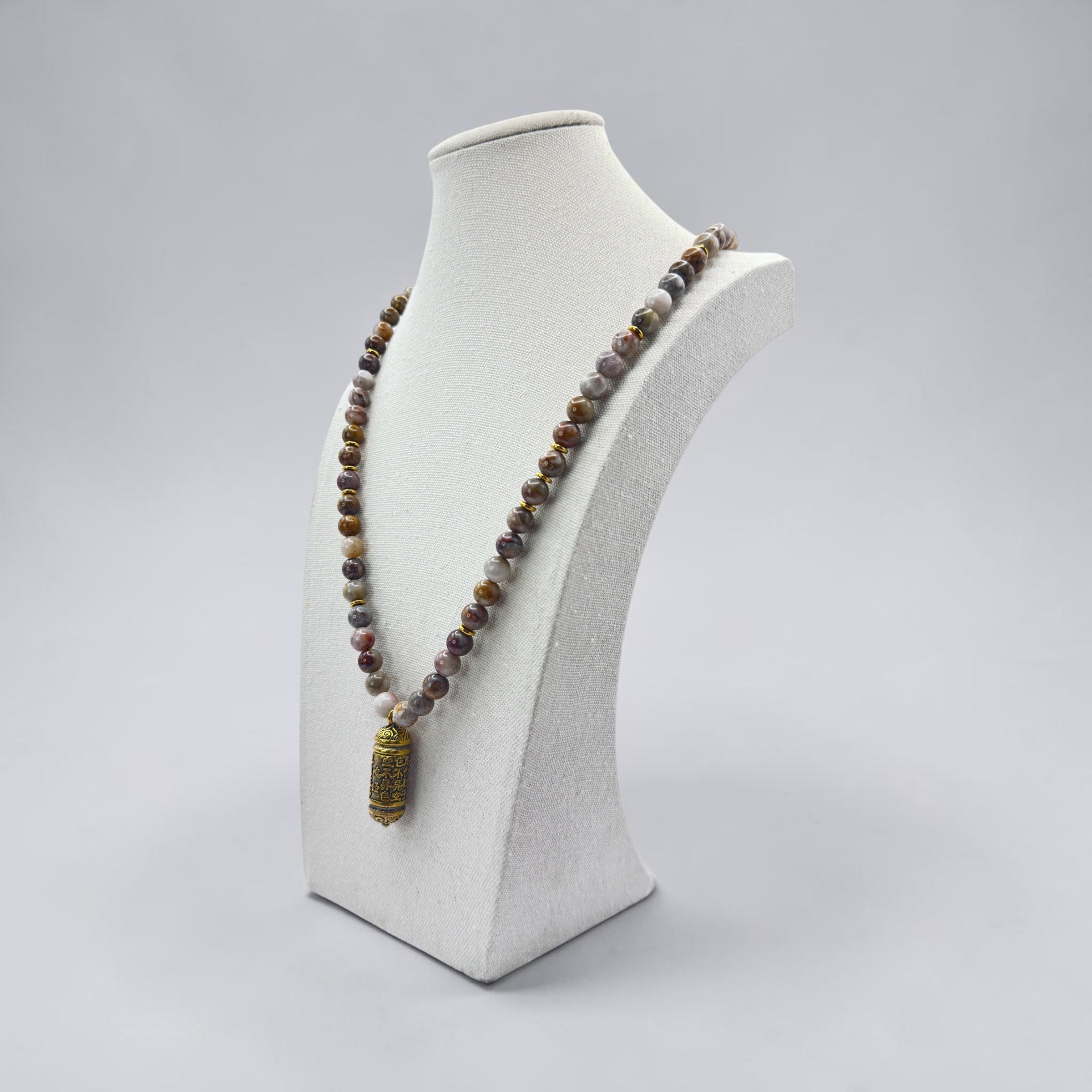 lichte jaspis festival ketting 