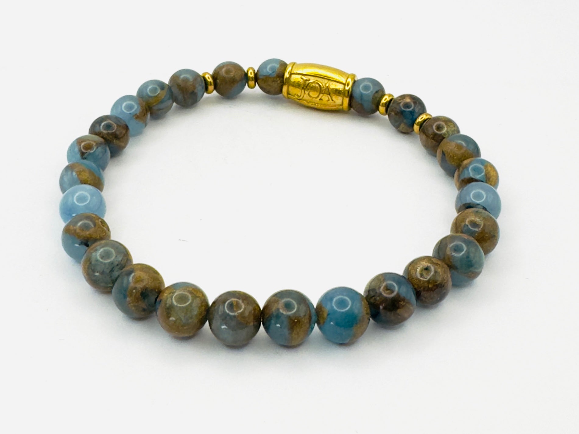 gouden paraiba kwarts blauw gouden armband
