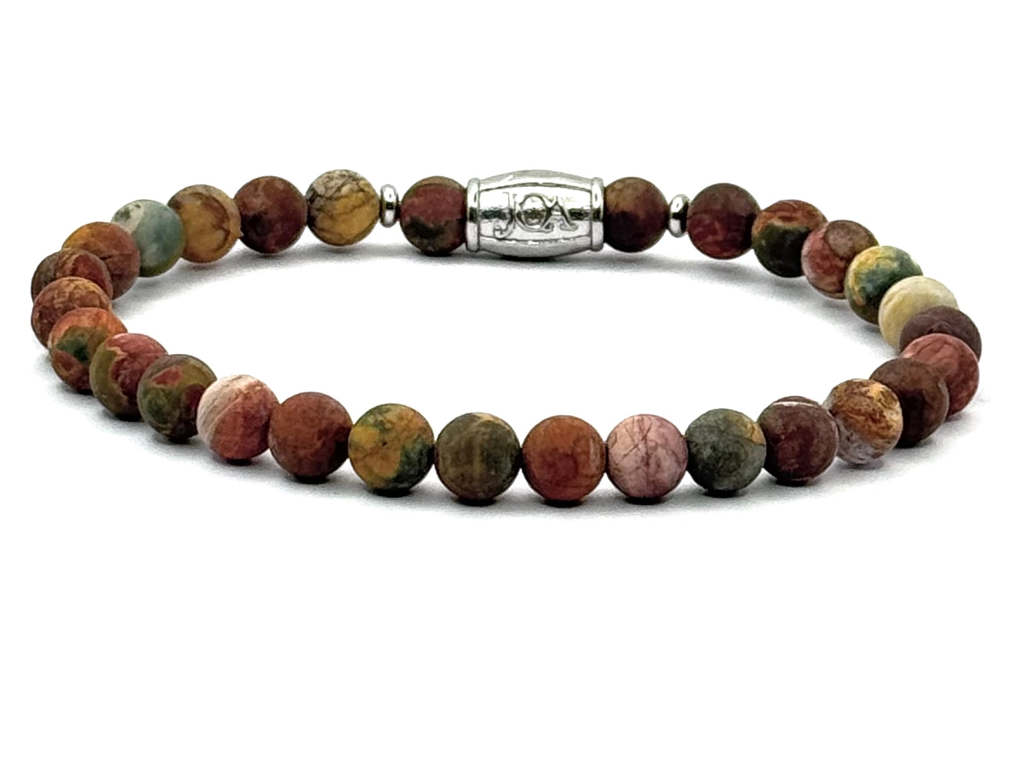 picasso jaspis edelsteen armband 6mm