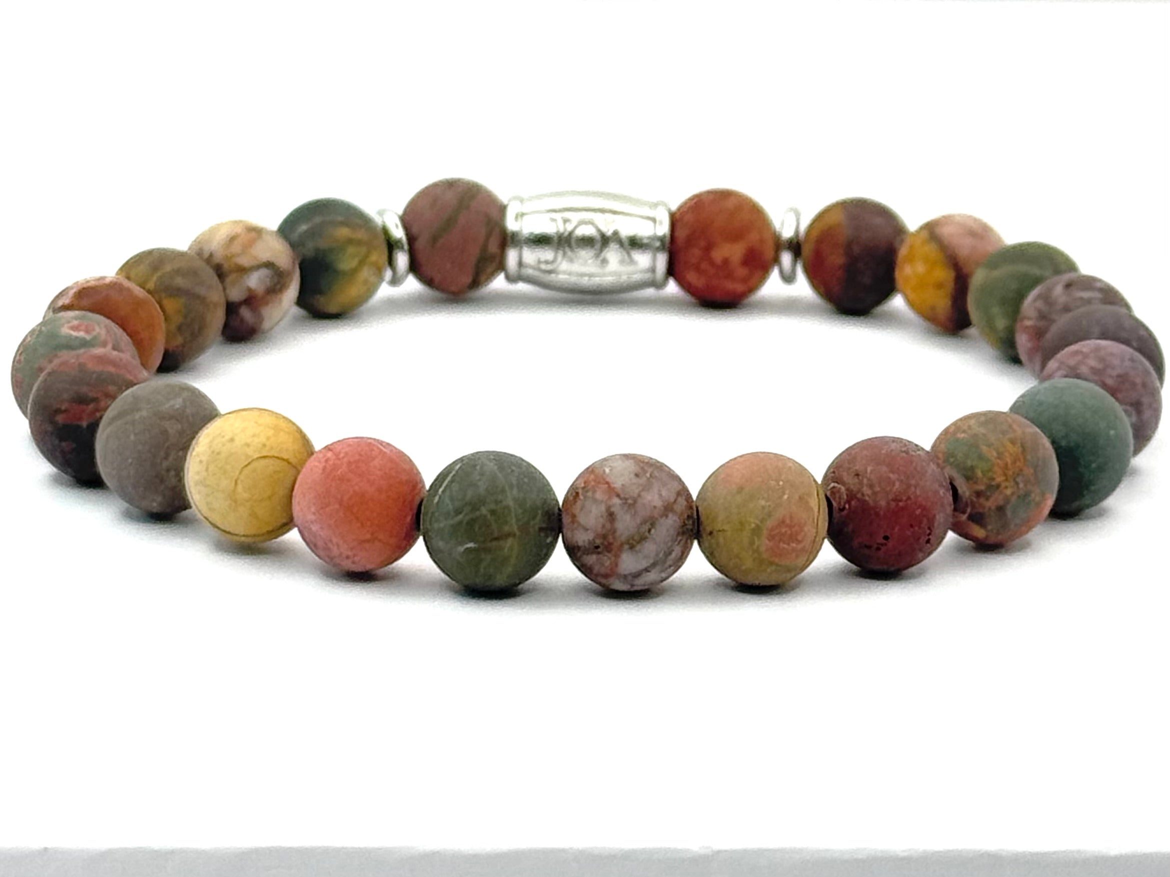 picasso jaspis edelsteen armband 8mm
