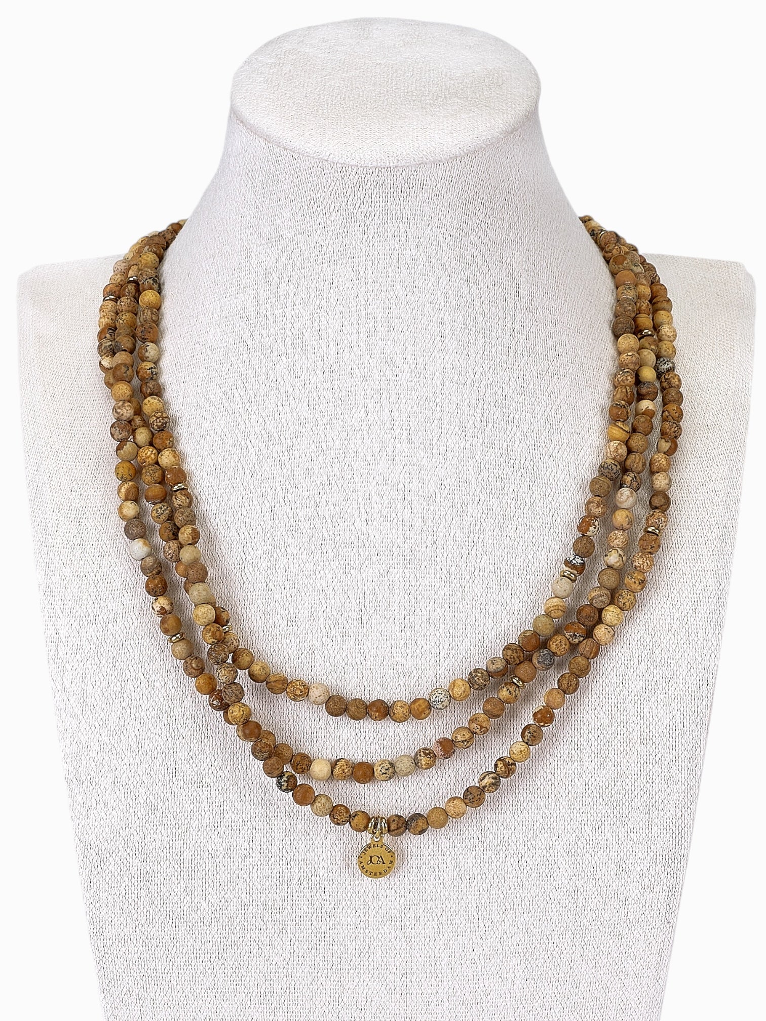 dames picture jaspis edelsteen ketting