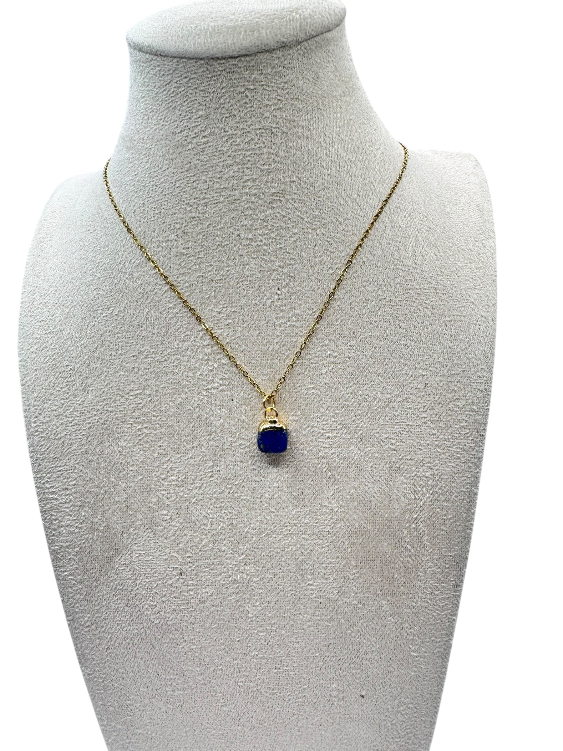 dames lapis lazuli edelsteen ketting maand steen september