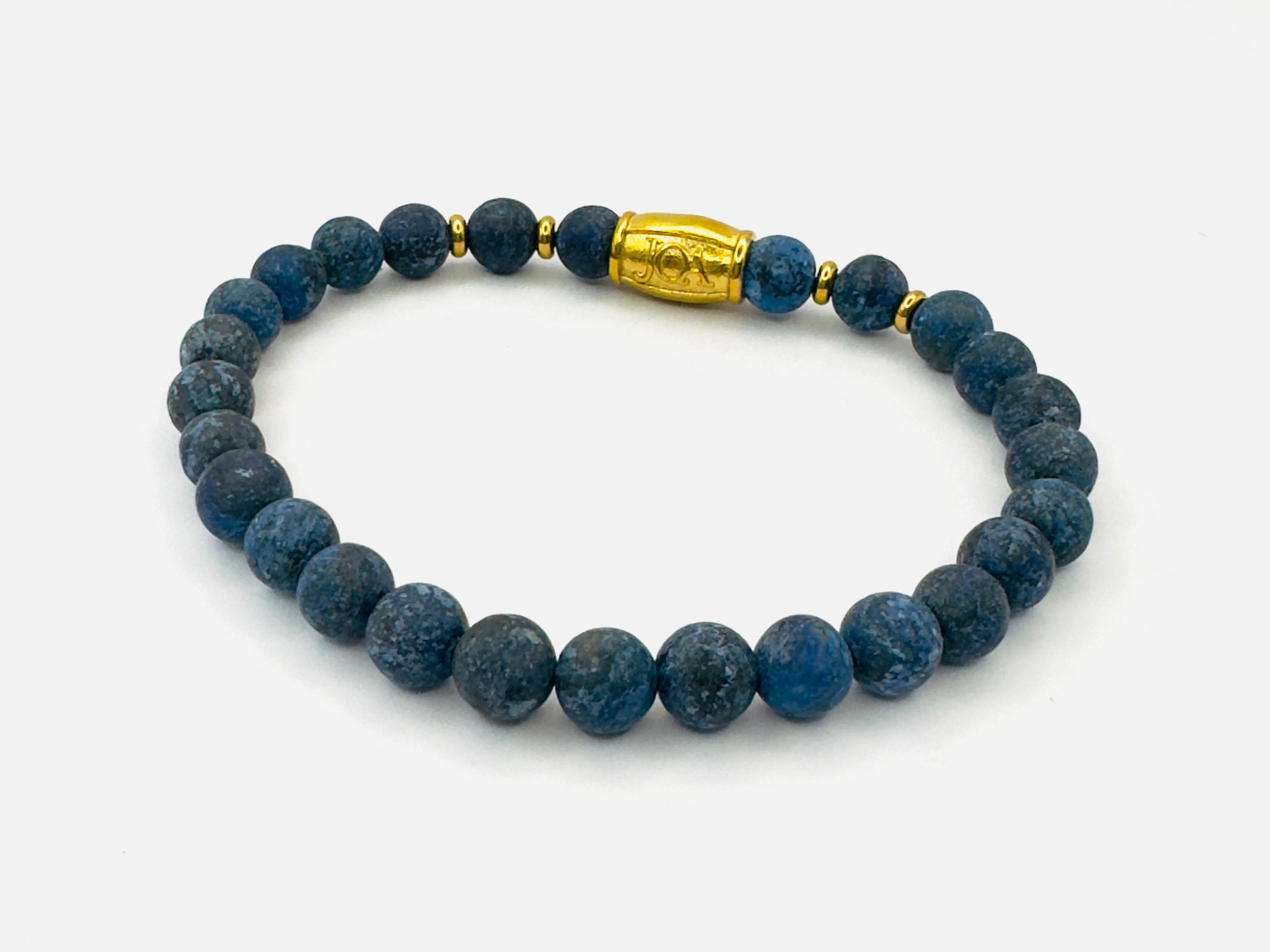 dames versteend hout armband goud