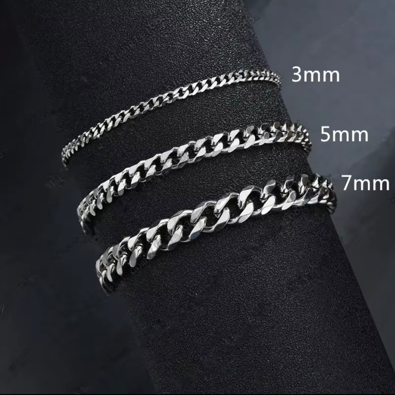 stainless steel heren zilveren armbanden