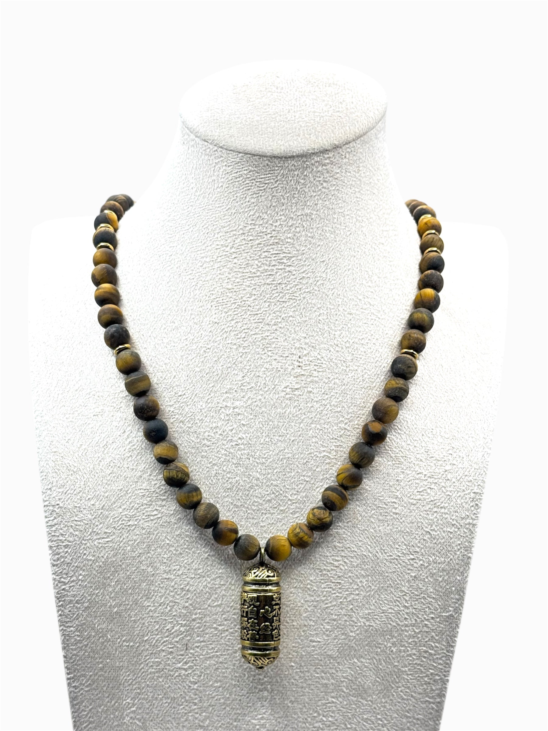 tijgeroog festival ketting, maakt jouw festival outfit compleet