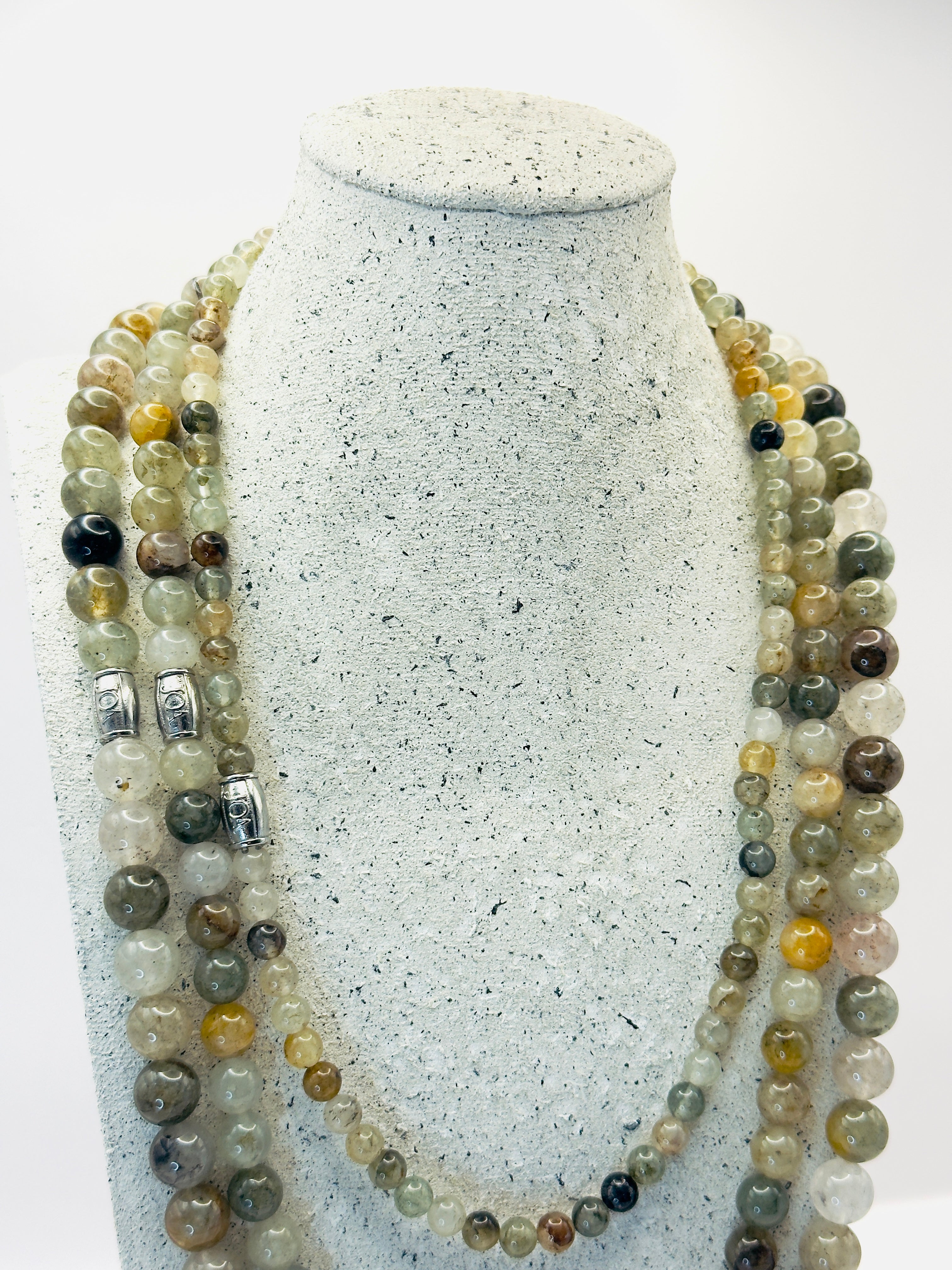 heren tuinkwarts edelsteen ketting set