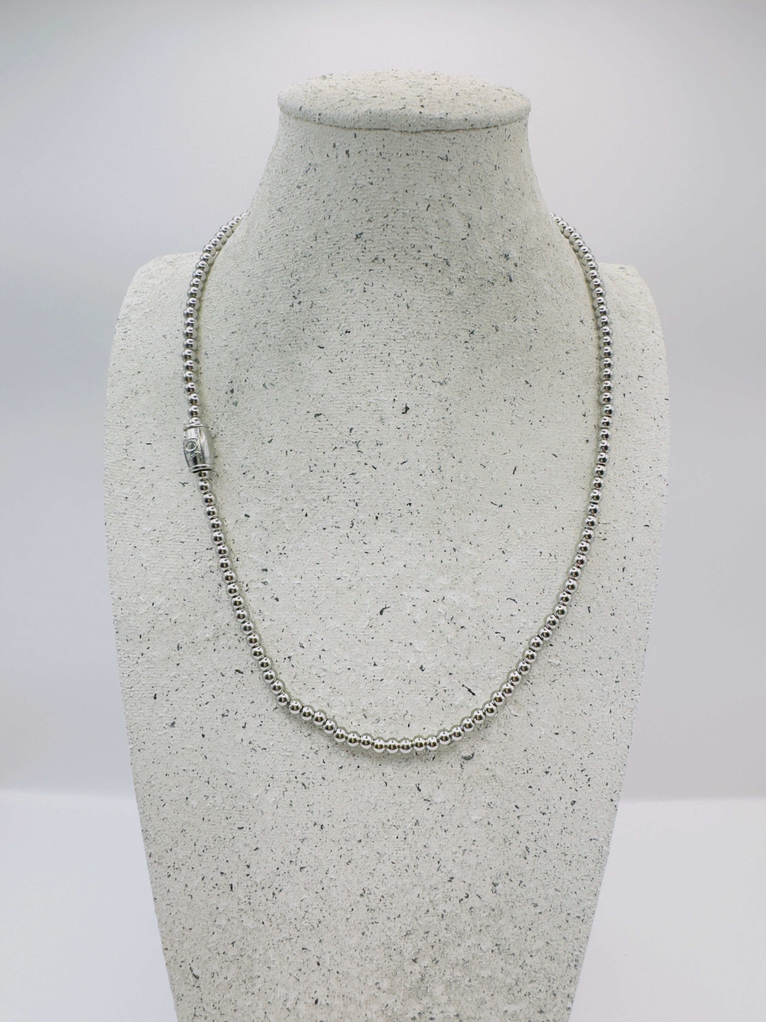 dames stainless steel zilveren ketting