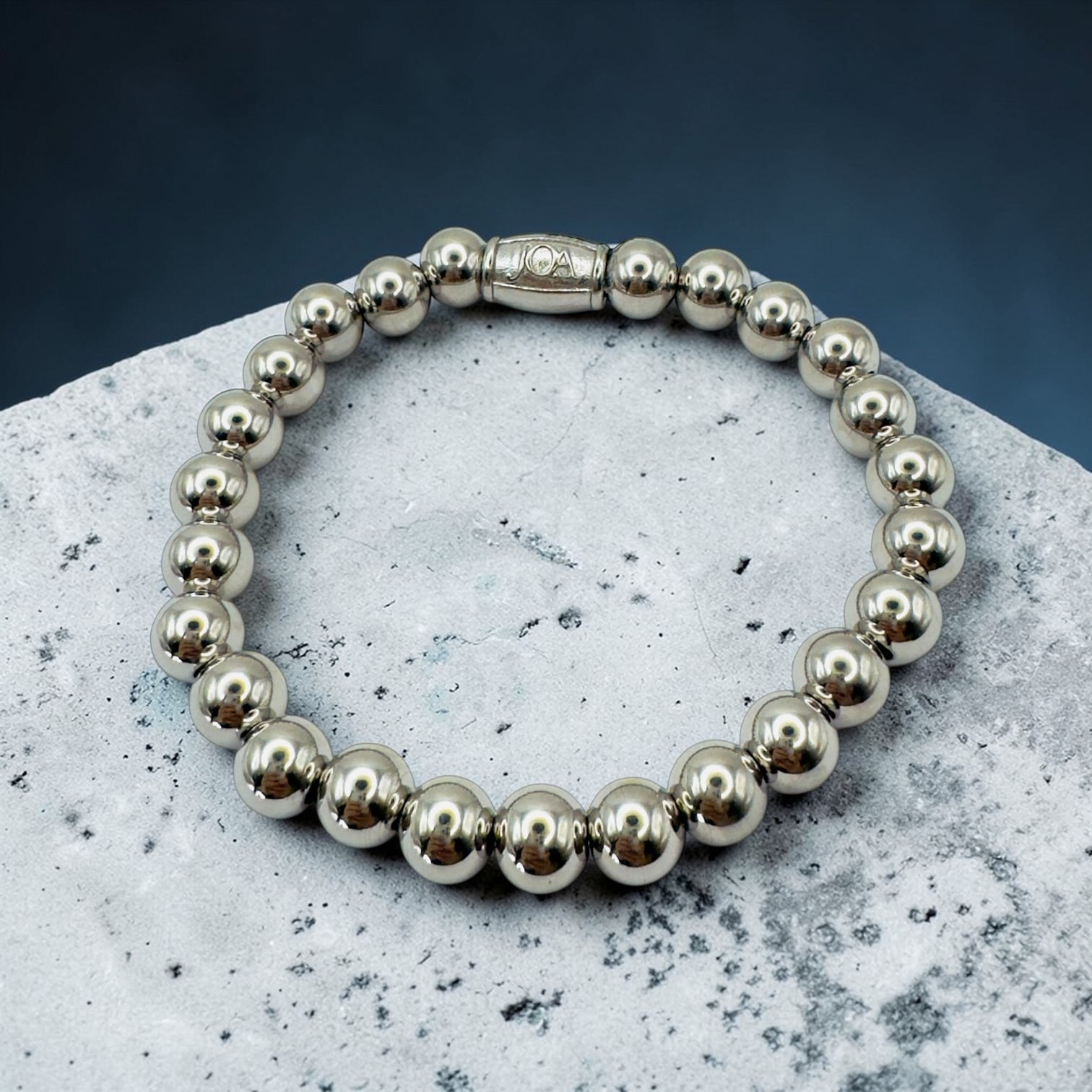 Zilveren stainless steel dames armband 