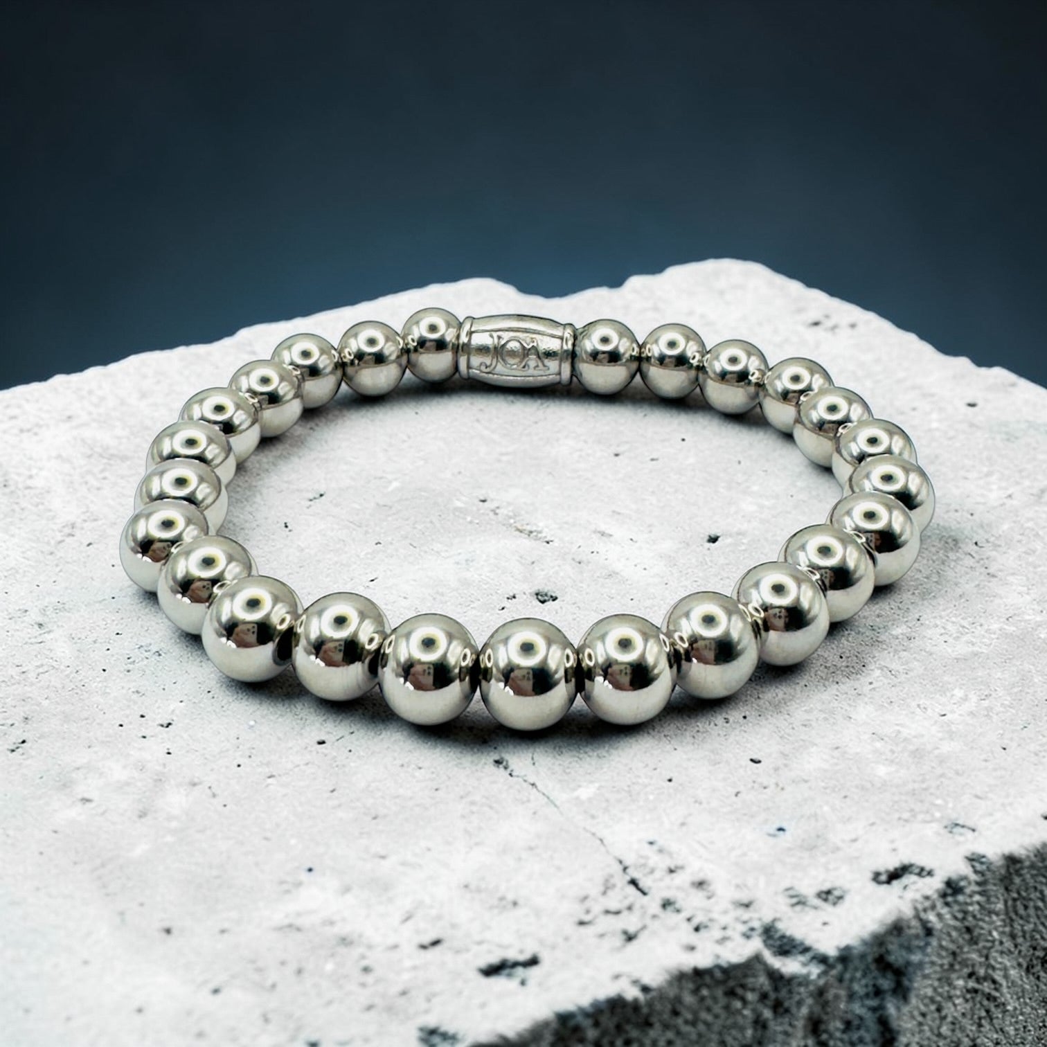 Zilveren stainless steel dames armband